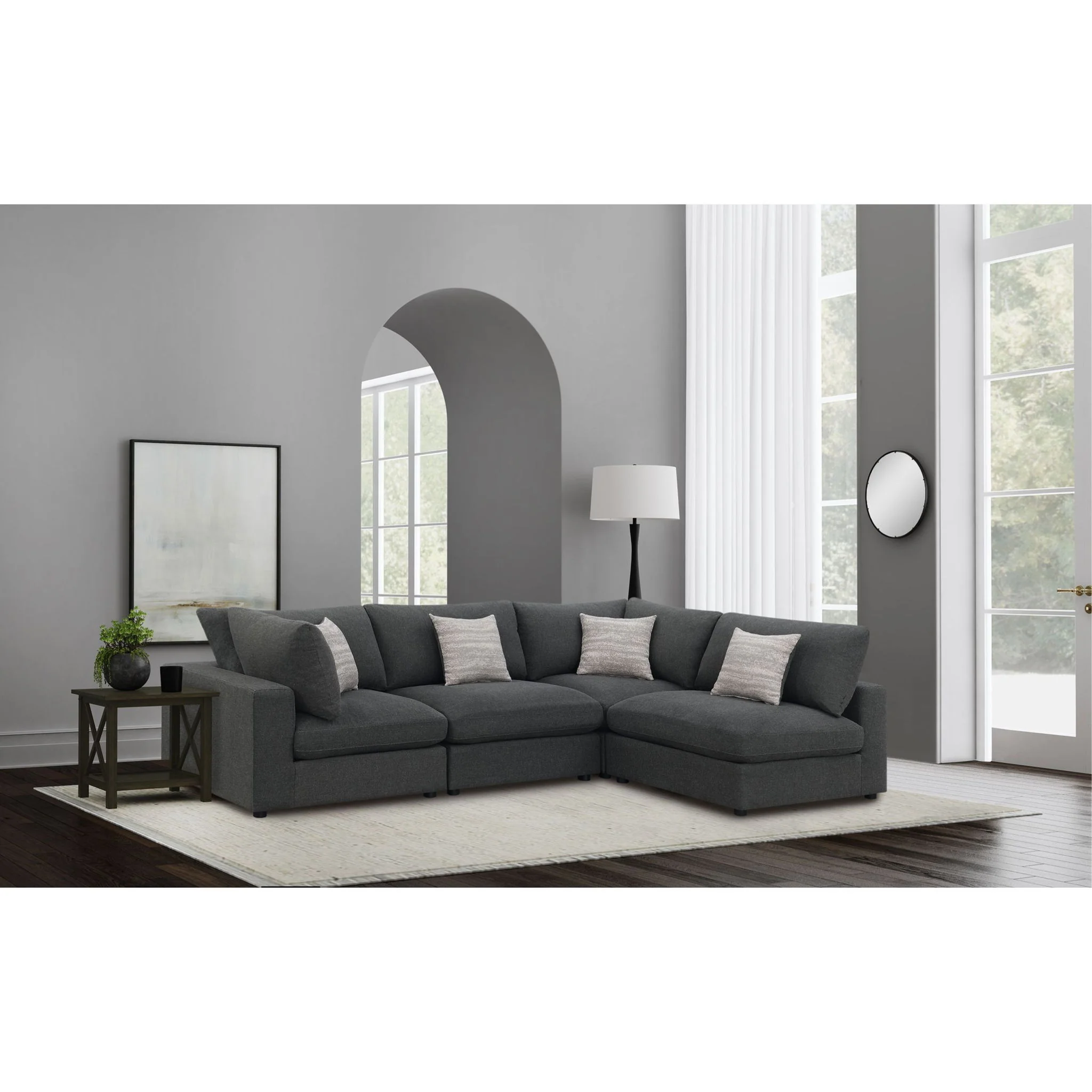 Rhette - Upholstered Sectional With Reversible Cushions - Image 5