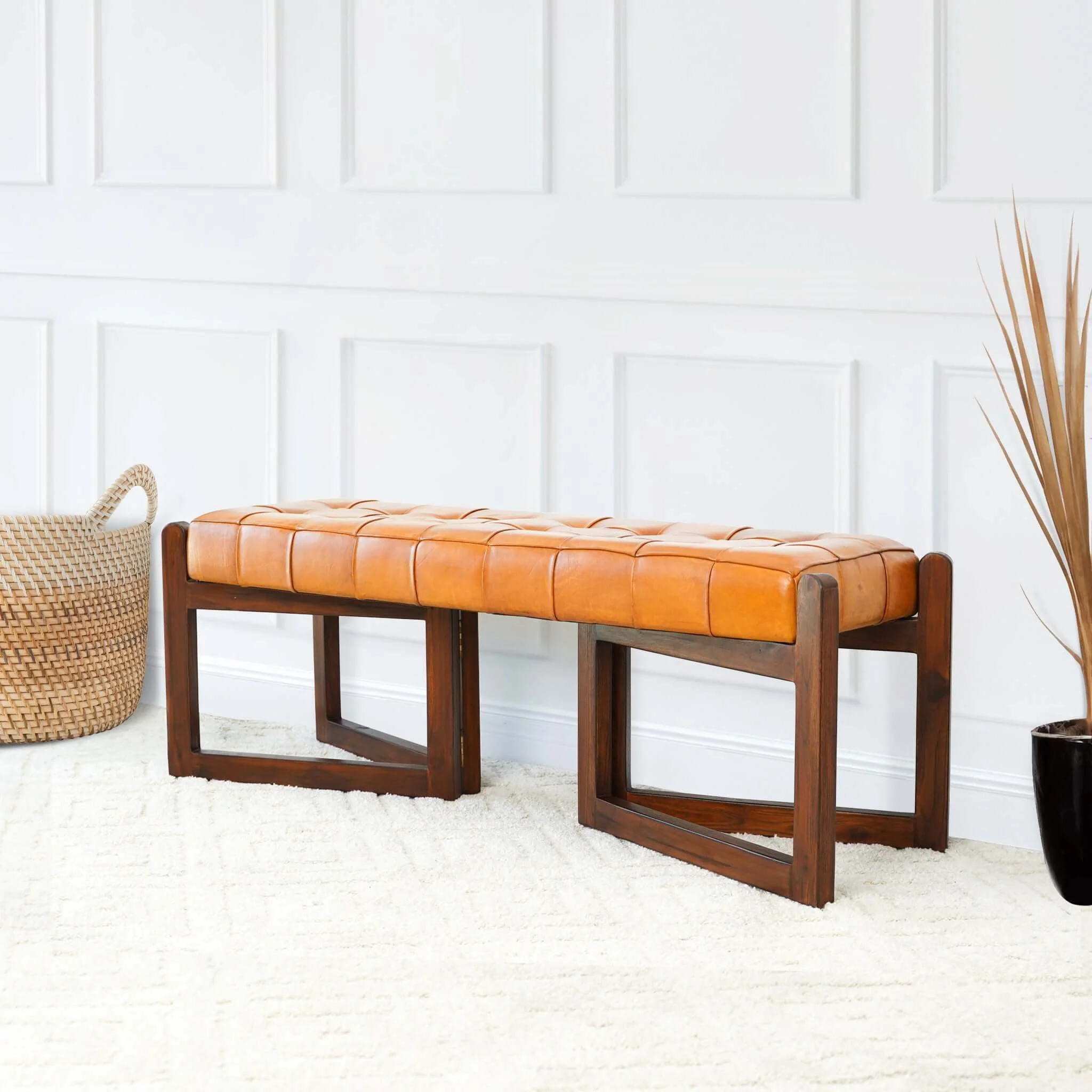 Riley - Bench - Brown / Rustic / Tan - Image 3