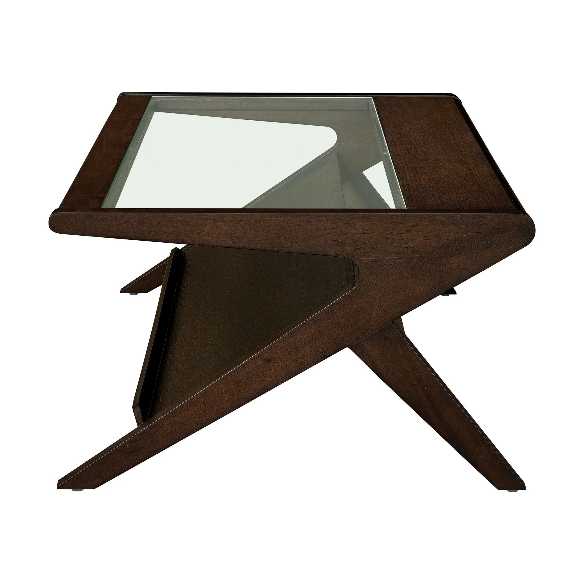 Rocket - & Tempered Glass Coffee Table - Morocco Brown - Image 2