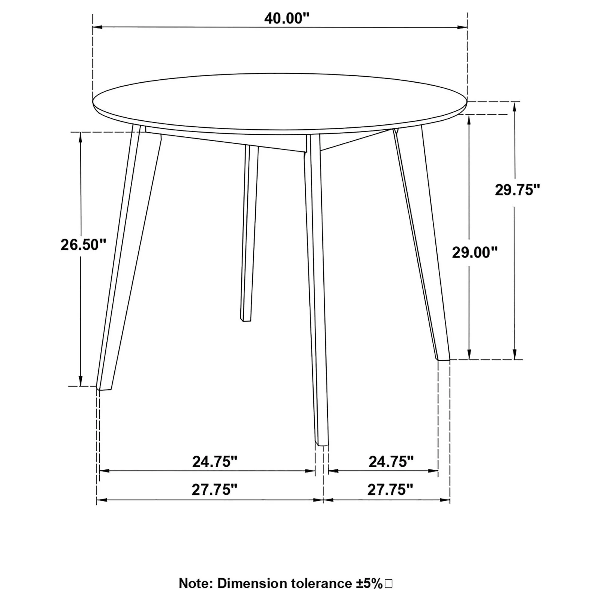 Round Dining Table - White - Image 2