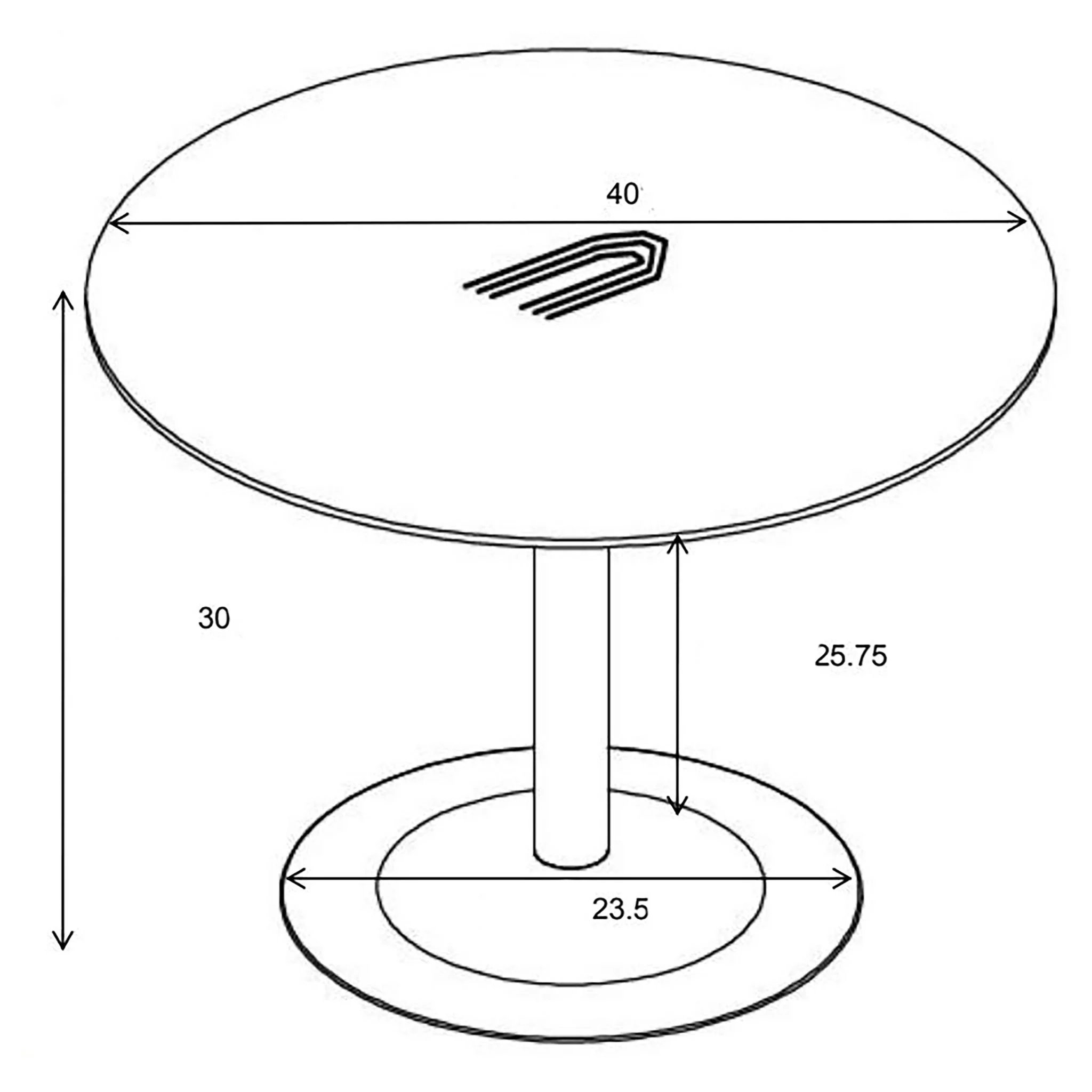 Round Dining Table With Pedestal Base - Warm Walnut - Image 2