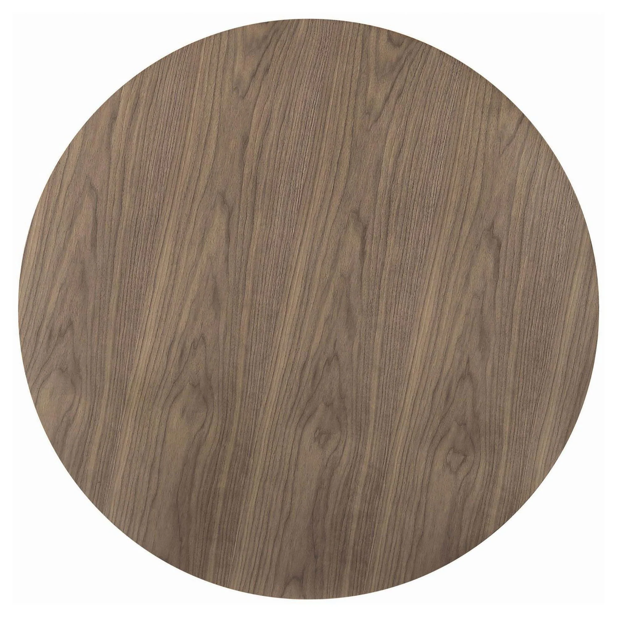Round Dining Table With Pedestal Base - Warm Walnut - Image 4