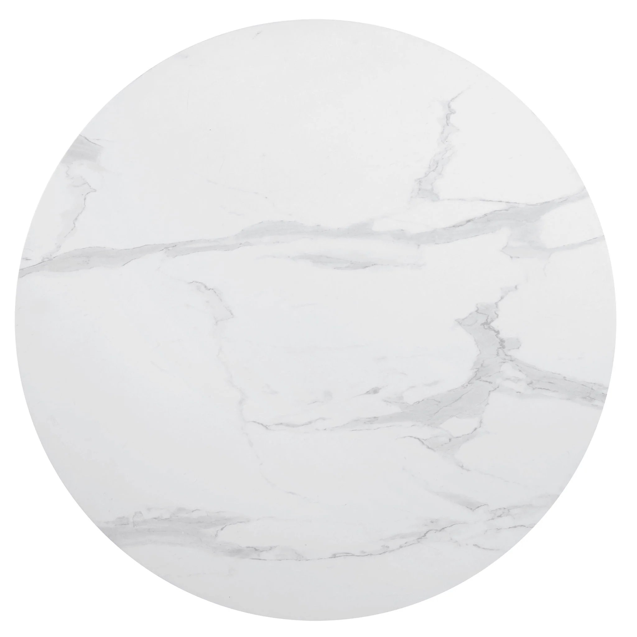 Round Dining Table With Pedestal Base - White - Image 2