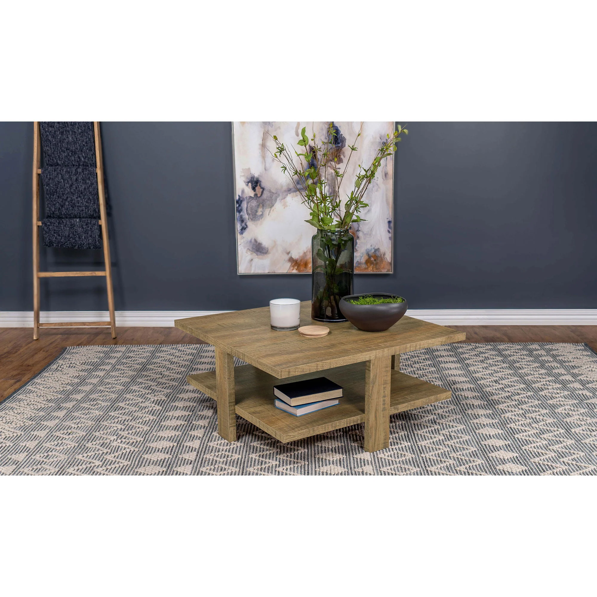 Runnion - Square Coffee Table - Light Brown - Image 4