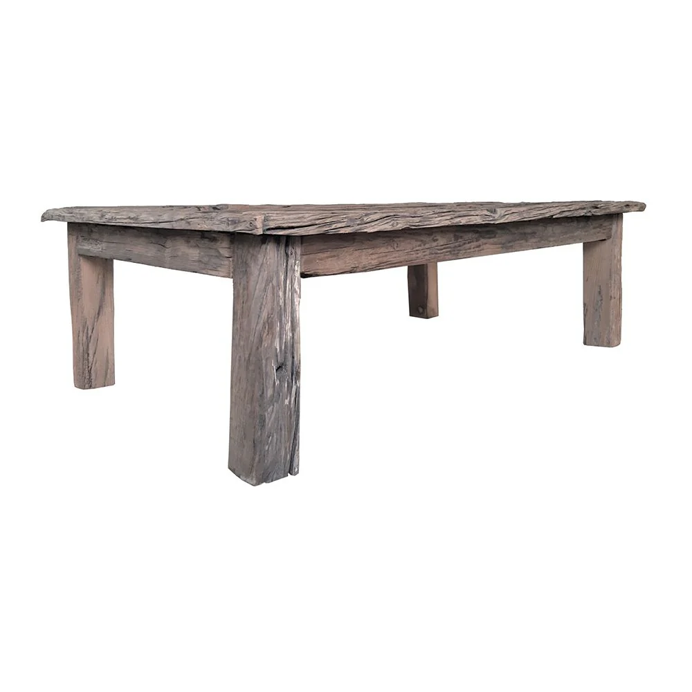 Rustic Coffee Table - Wood - Image 3