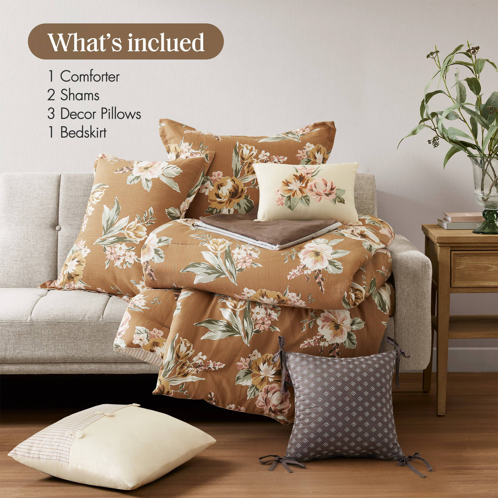 Salara - Comforter Set - Terracotta - Image 3