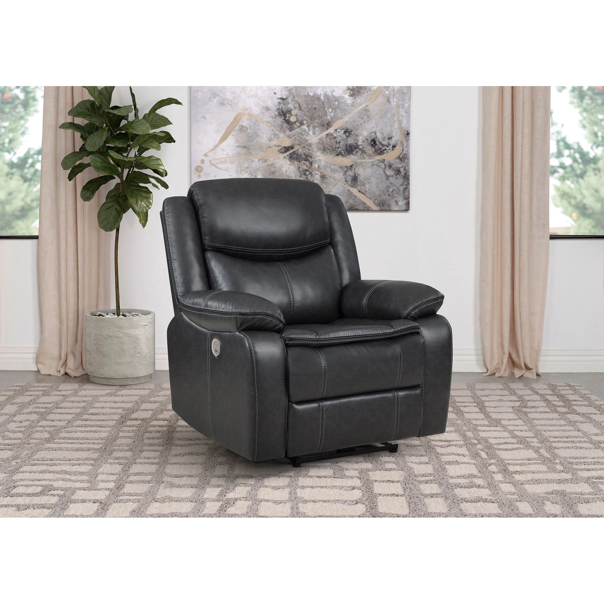 Salerno - Power Recliner Chair With USB Charging - Image 8