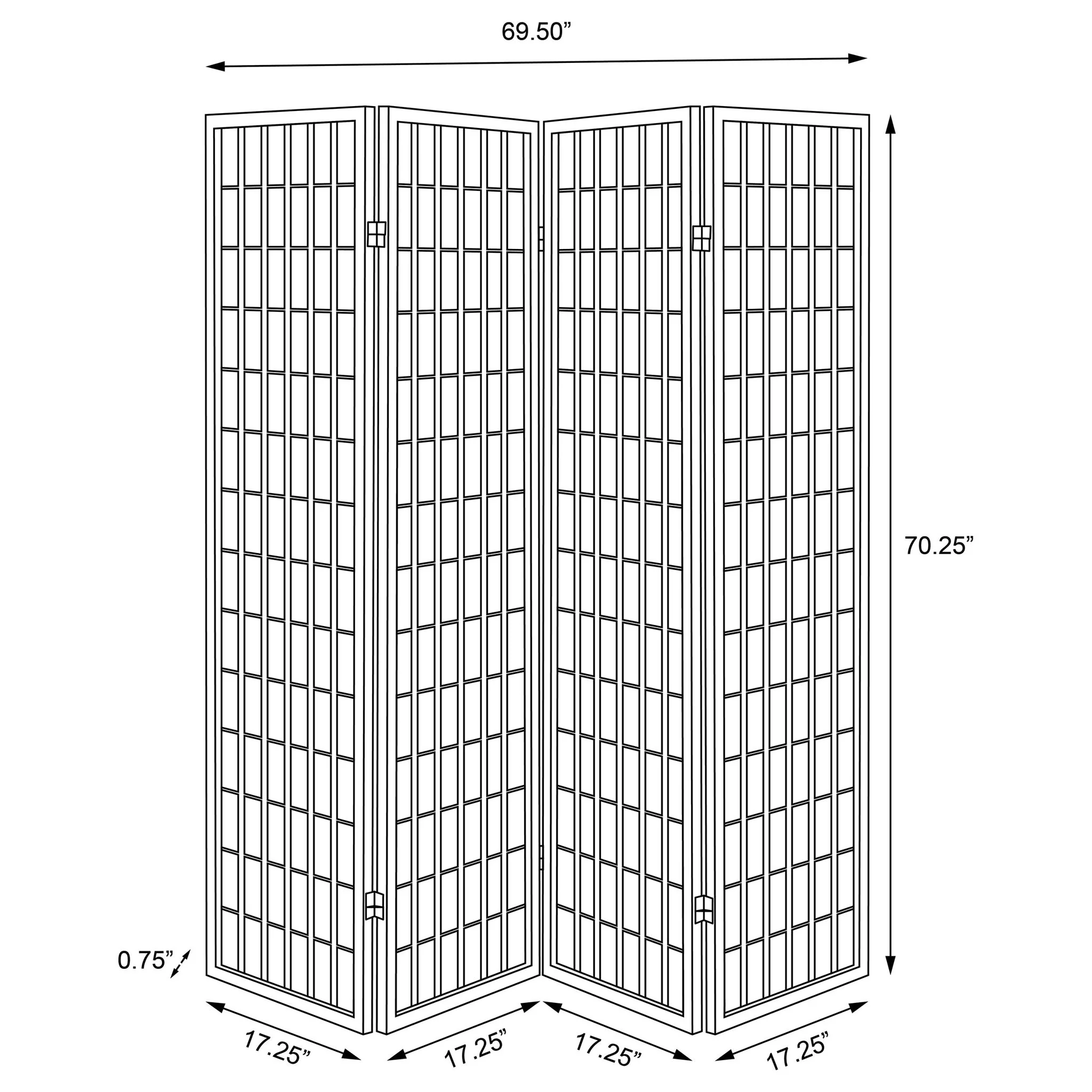 Sartre - 4 Panel Room Divider - Image 8
