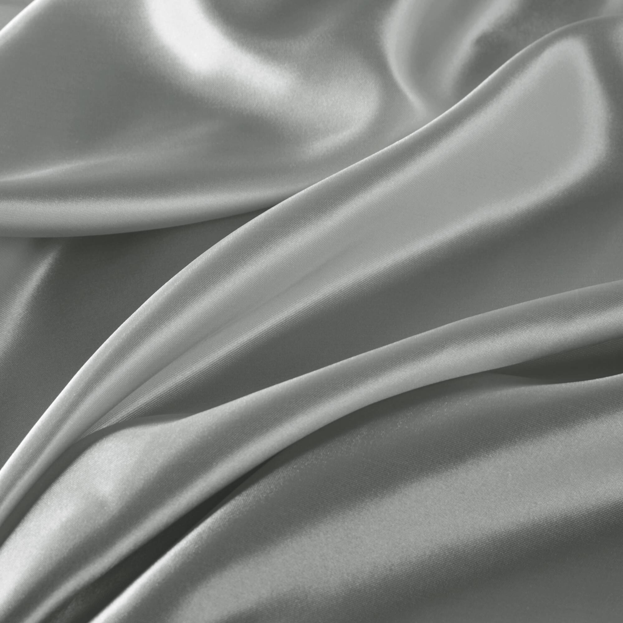 Satin - 7 Piece Split King Luxury Sheet Set - Gray - Image 2