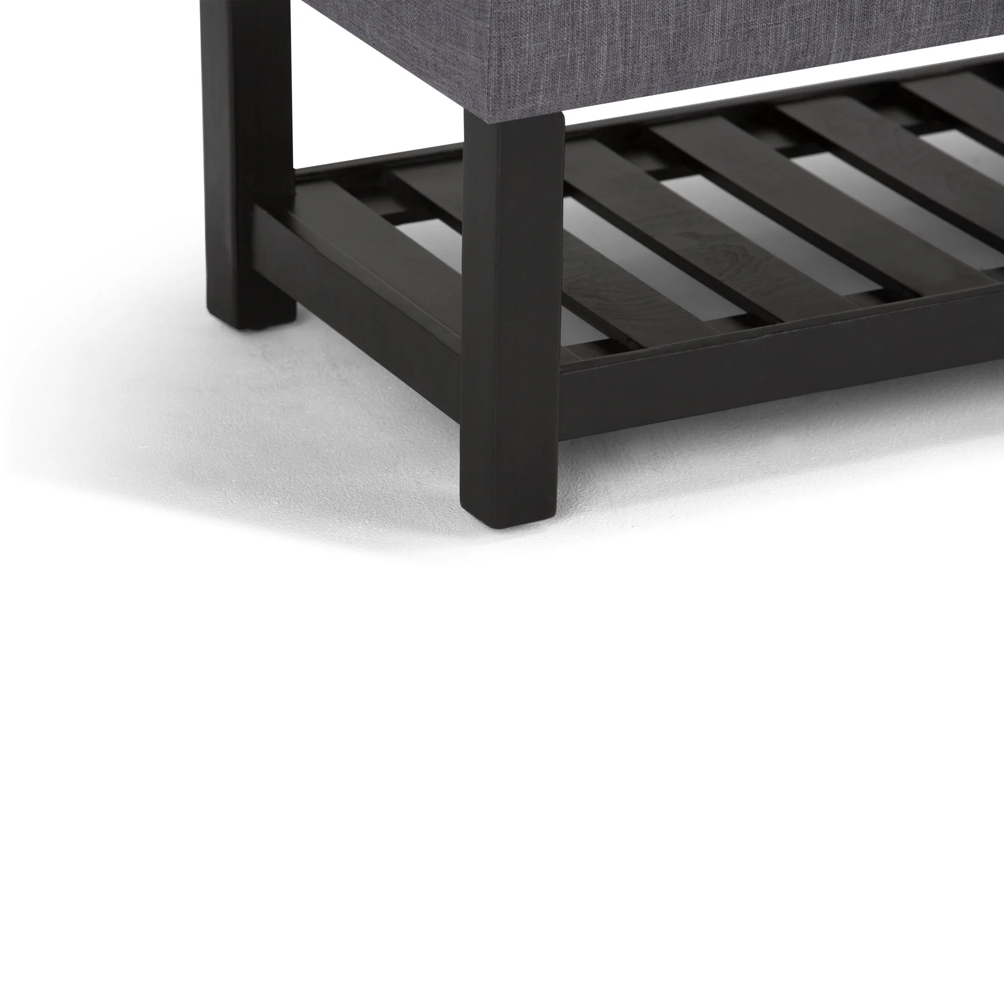 Saxon - Upholstered Transitional Storage Ottoman Bench - Image 11
