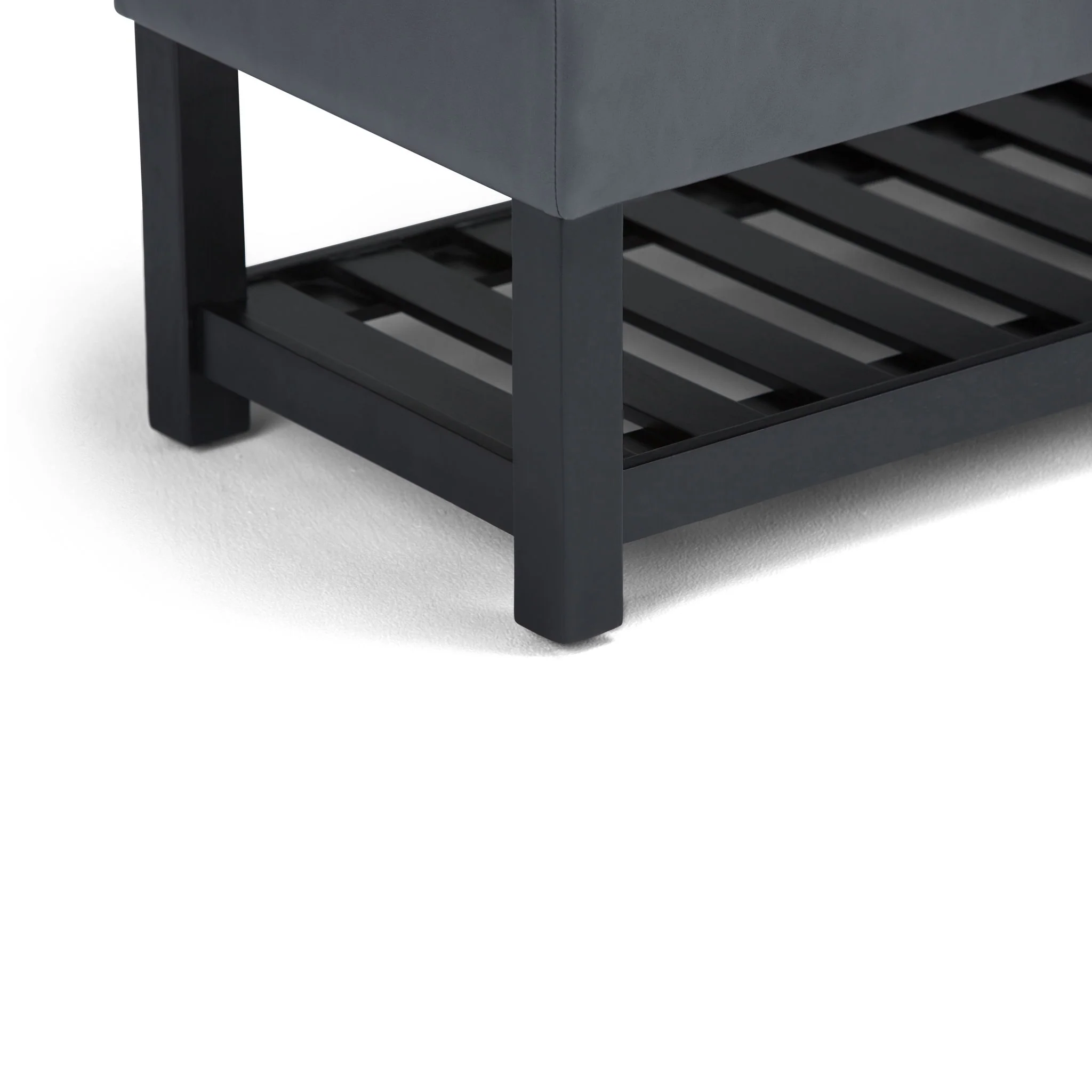 Saxon - Upholstered Transitional Storage Ottoman Bench - Image 5