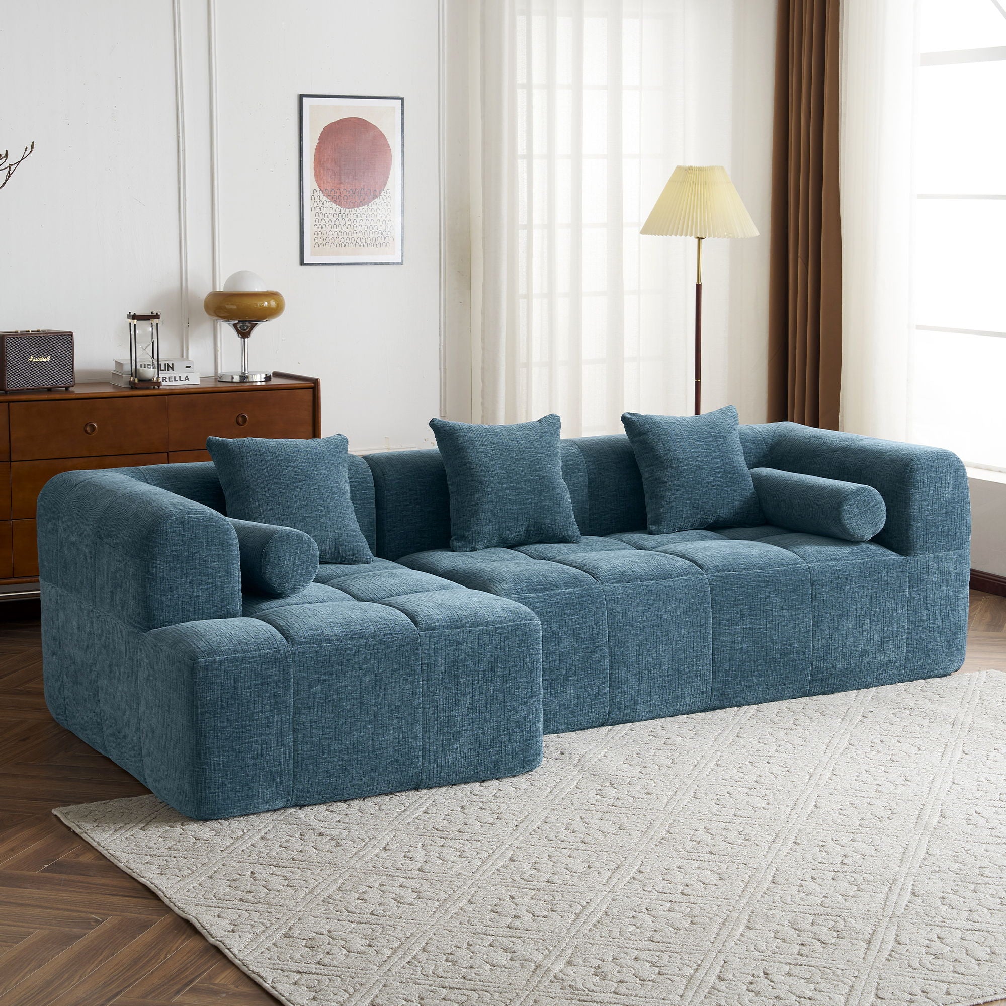 Sectional Free Combined Sofa With 2 Side Pockets - Image 8