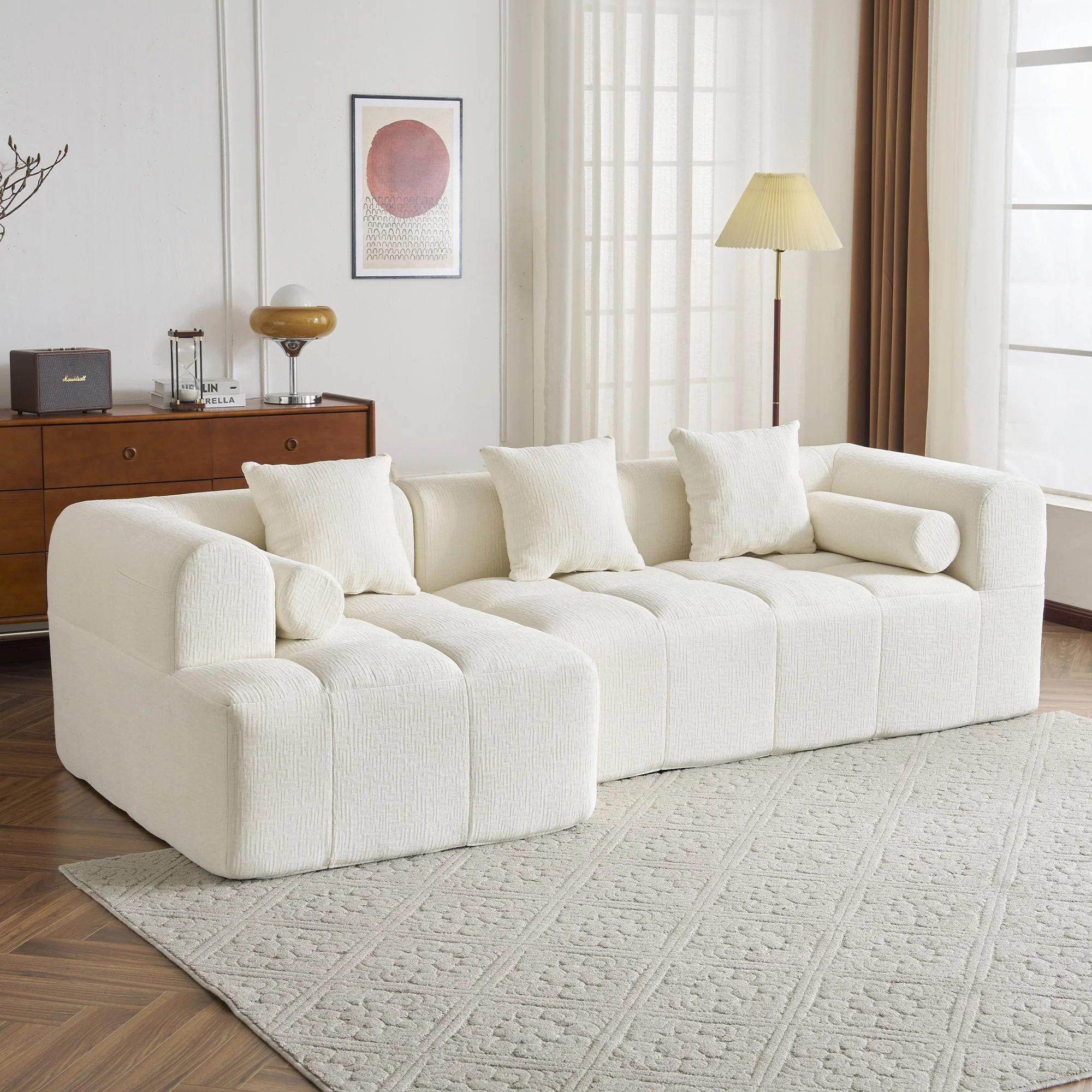 Sectional Free Combined Sofa With 2 Side Pockets - Image 9