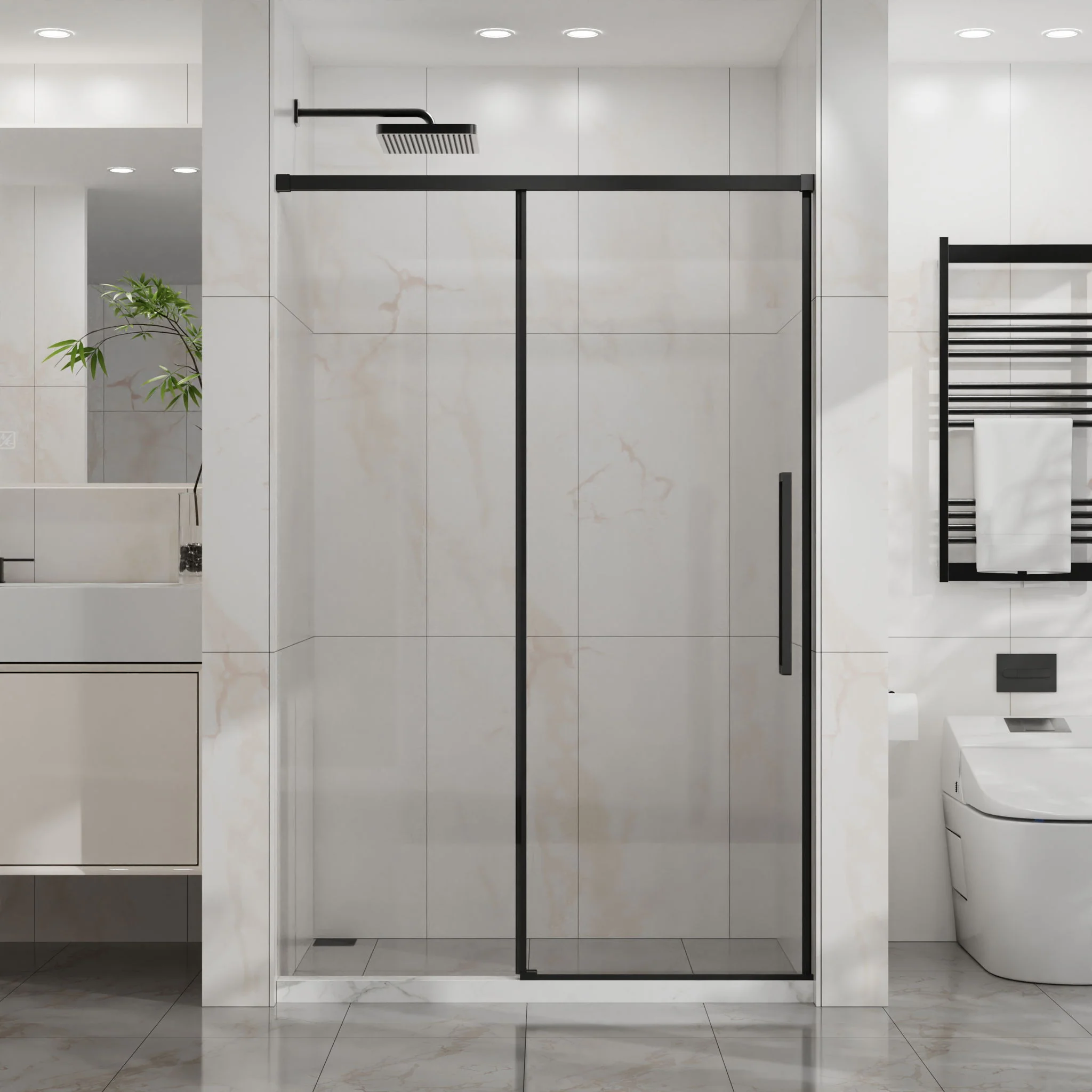Semi Frameless Tub Sliding Shower Door - Image 9