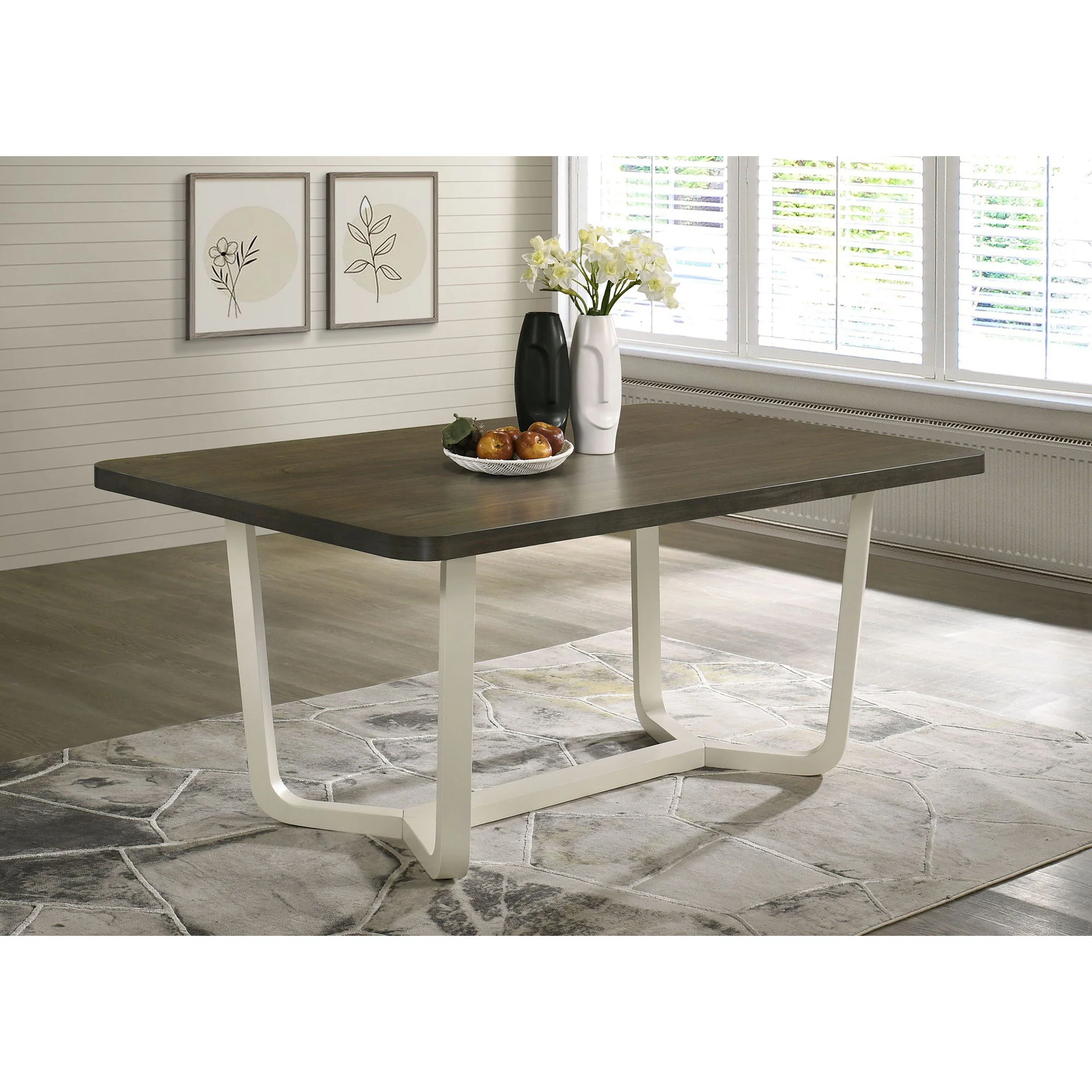 Sexton - Rectangular Dining Table With Base - Brown - Image 2