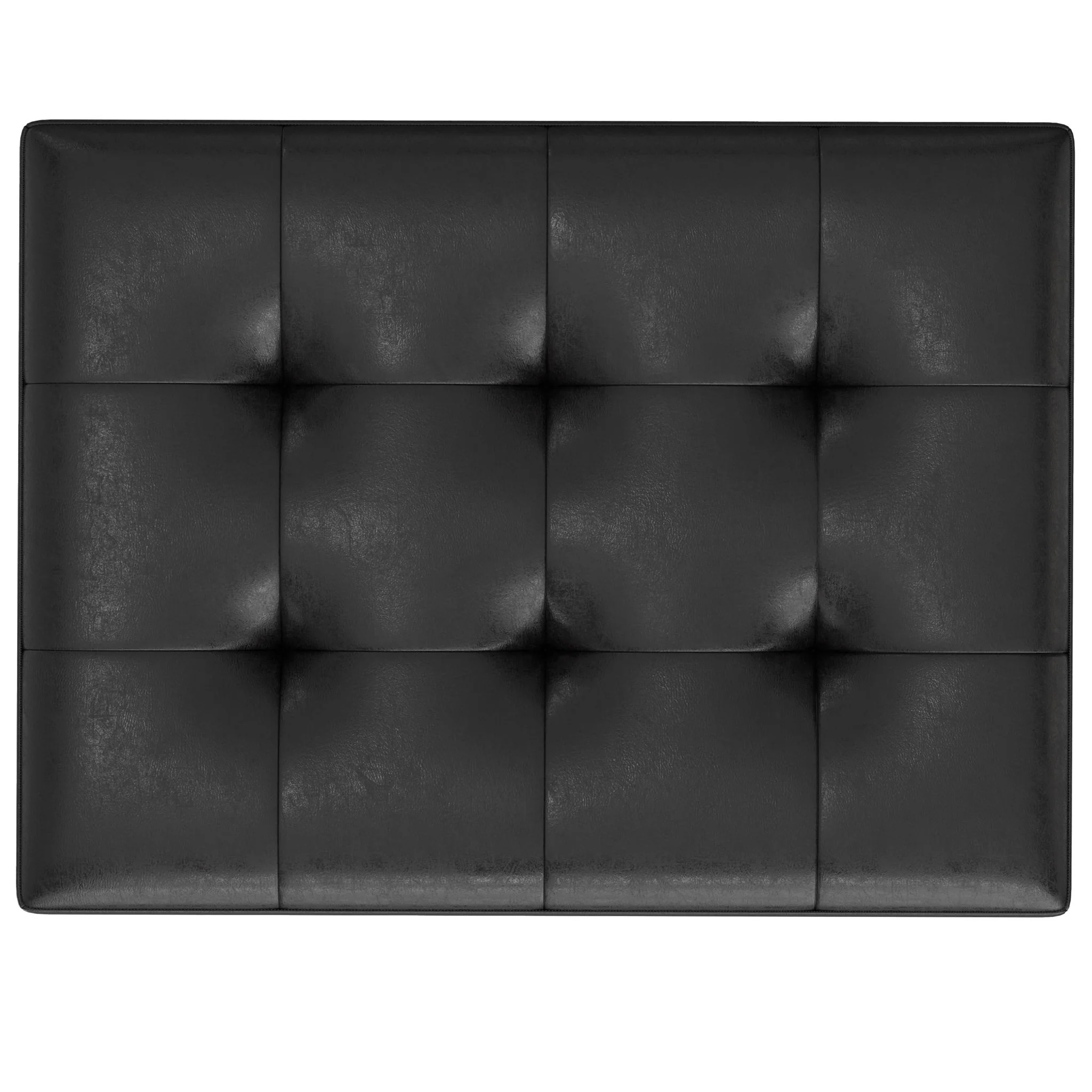 Shay - Large Square Coffee Table Storage Ottoman Mid-Century Style - Image 19