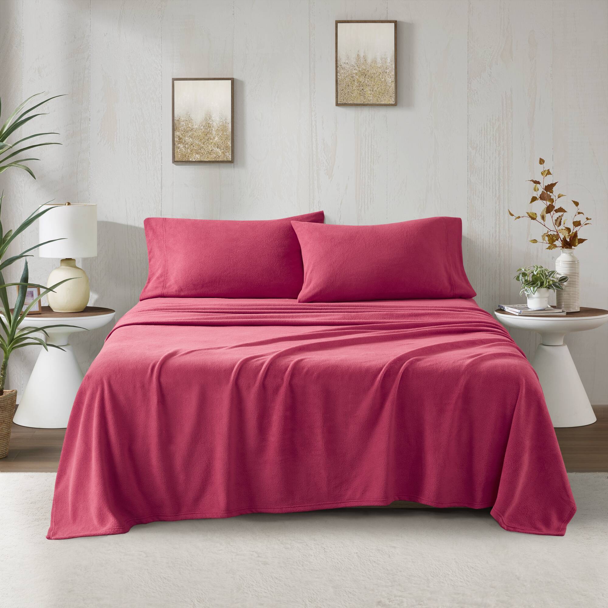 Micro Fleece - Sheet Set - Red