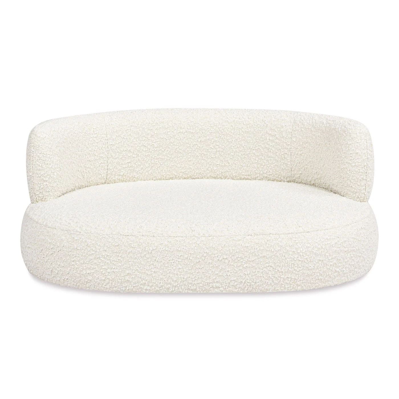Shep - Curved Dog Sofa Bed Medium - Ivory White - Image 3