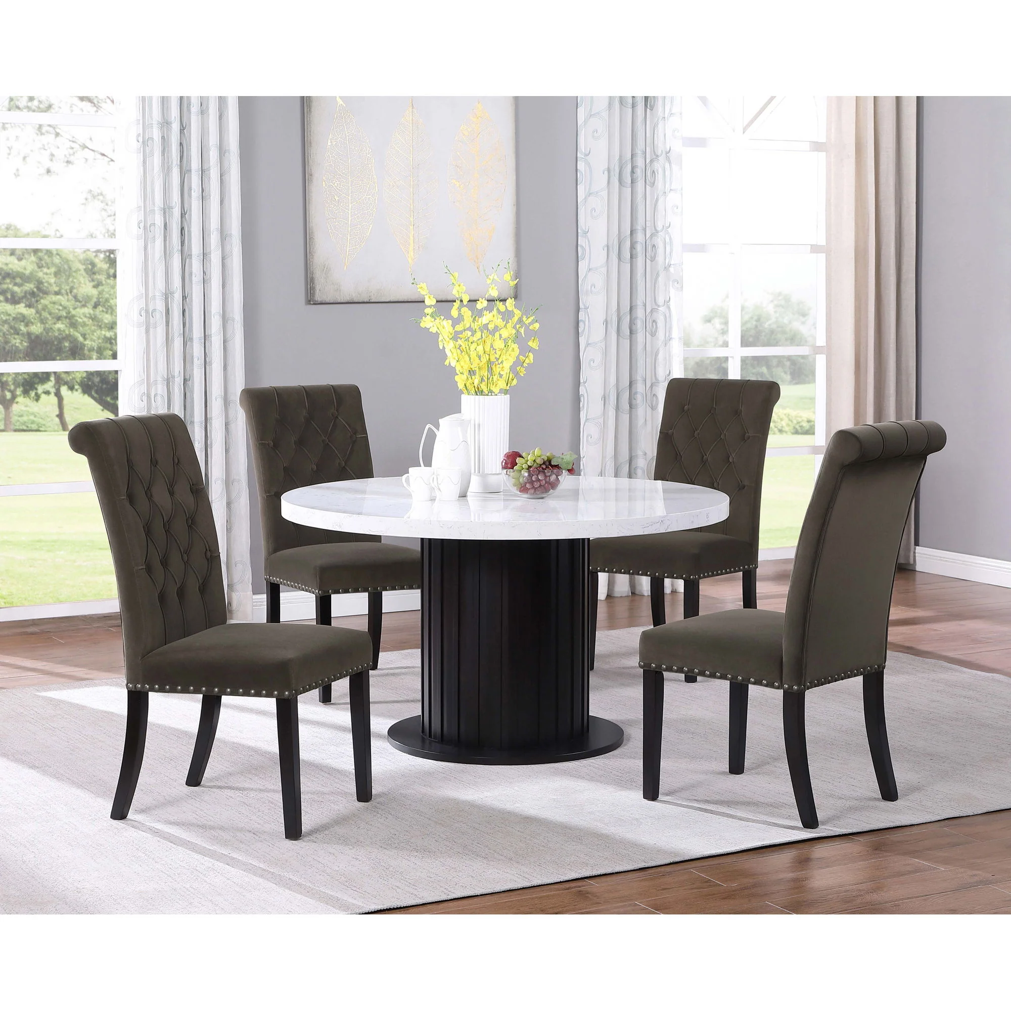 Sherry - 5 Piece Round Dining Table Set - Image 4