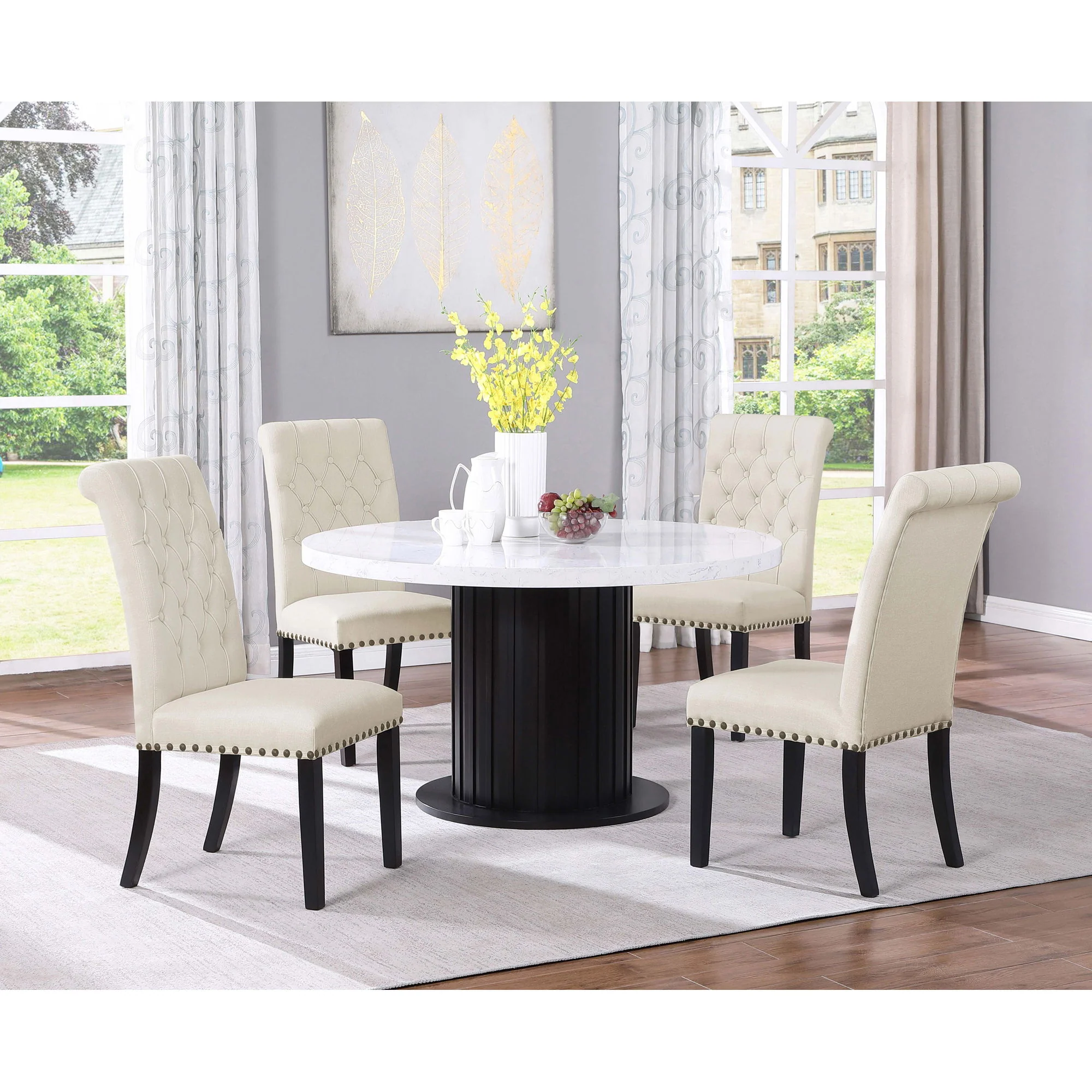 Sherry - 5 Piece Round Dining Table Set - Image 5