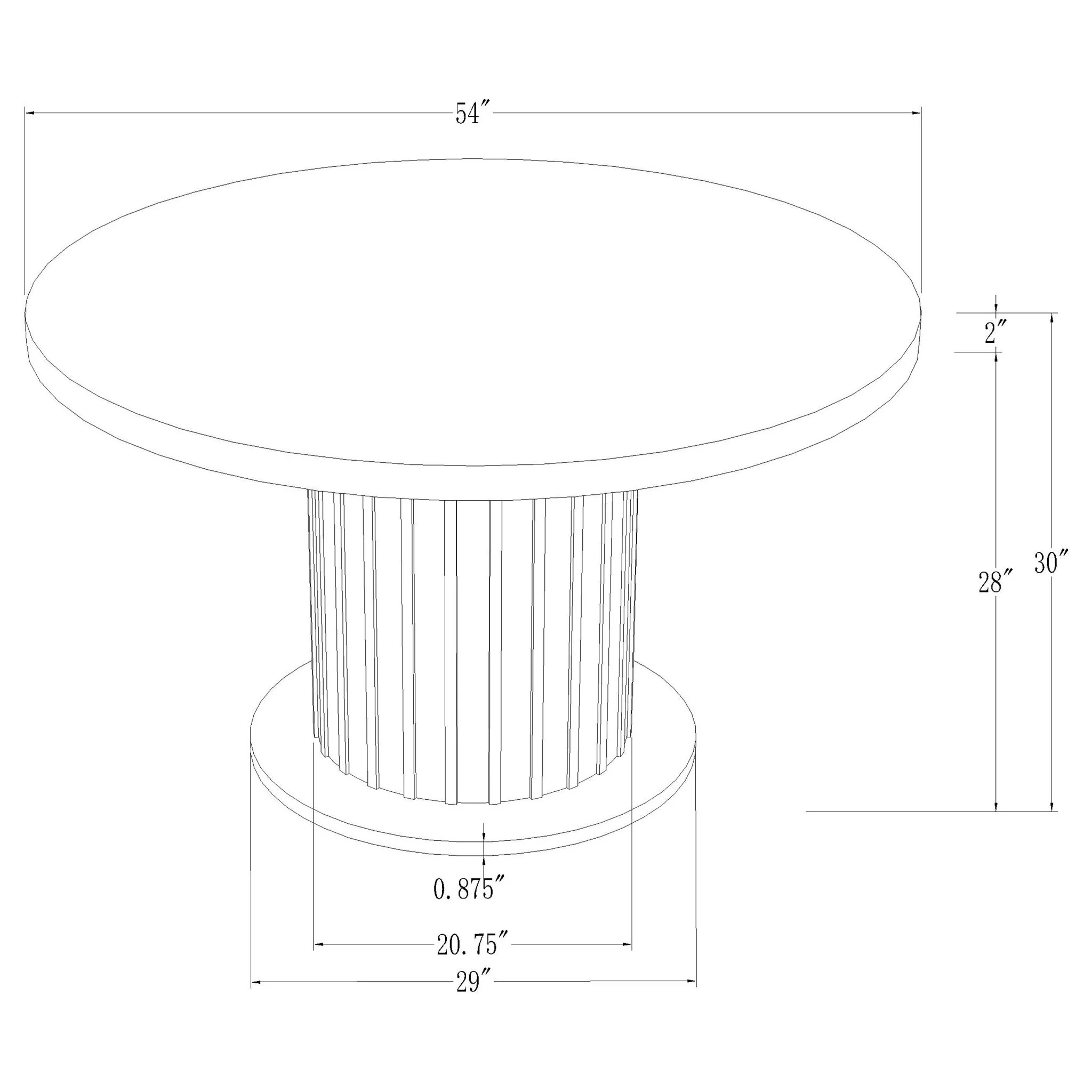 Sherry - Round Dining Table - Rustic - Image 3