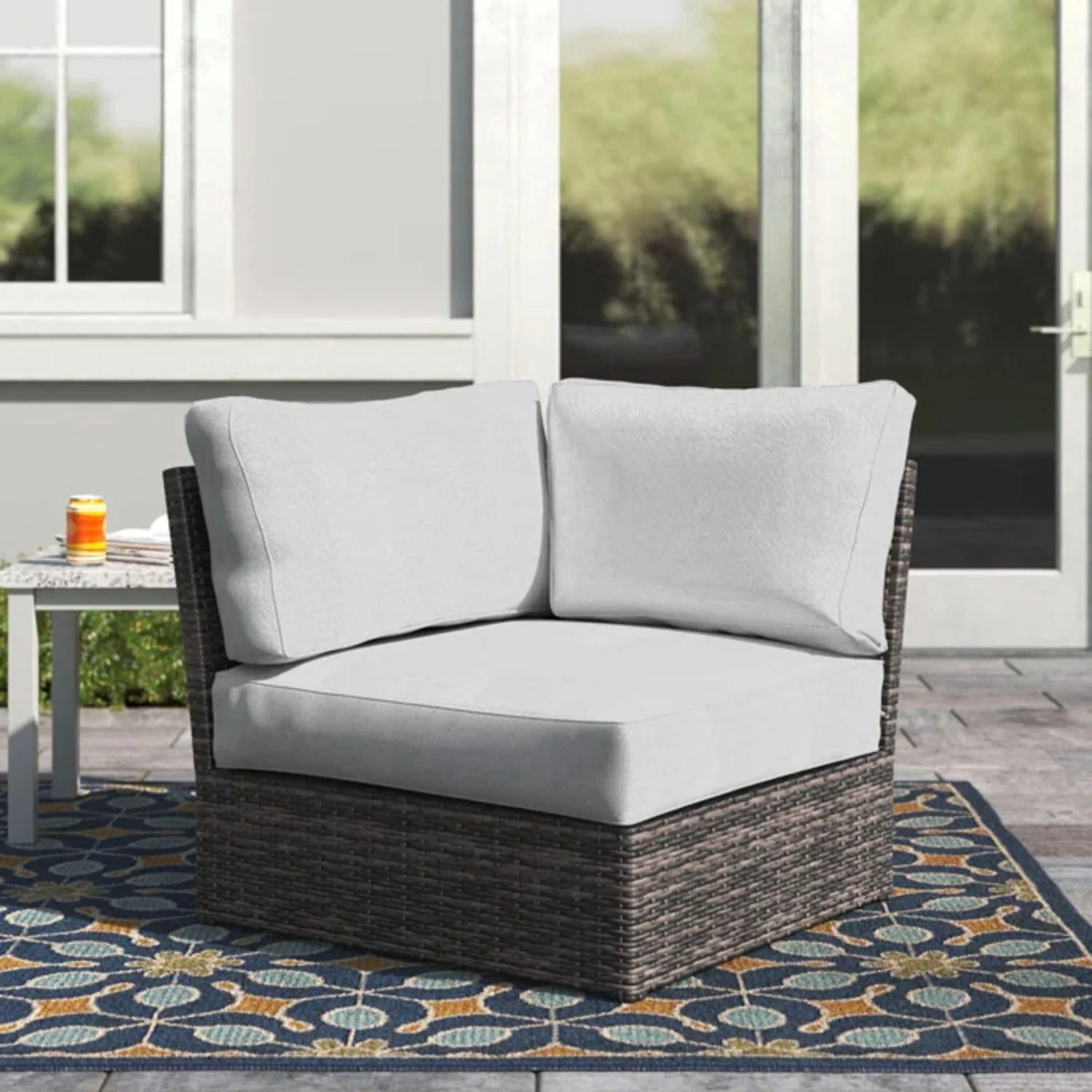 Shick - Corner Wedge Patio Chair With Cushions - Image 5
