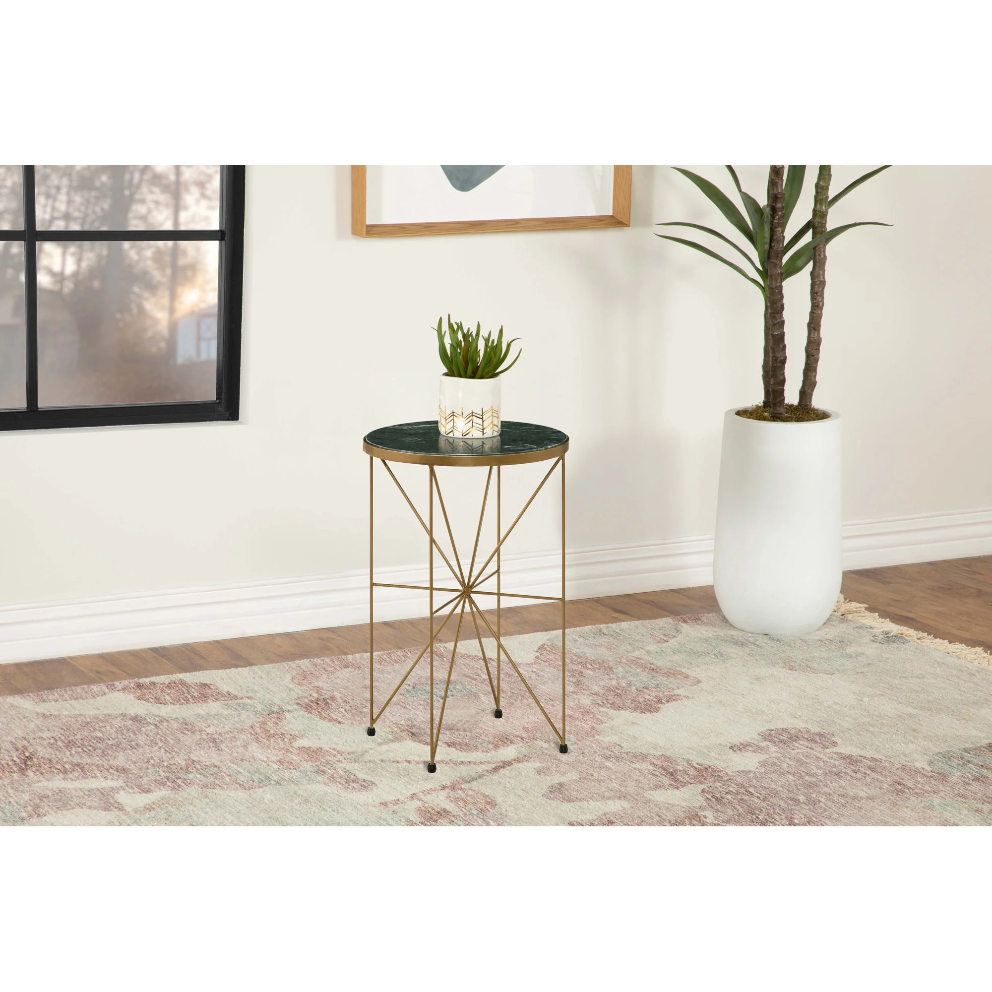 Sidney - Round Side Table - Green - Image 2