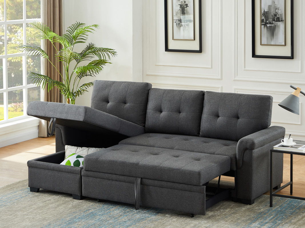 Sierra - Reversible Sleeper Sectional Sofa With Storage Chaise - Image 5