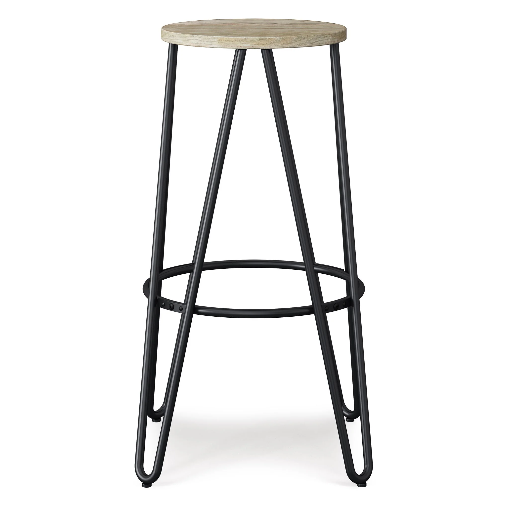 Simeon - Multifunctional Metal Stool With Wood Seat - Image 11