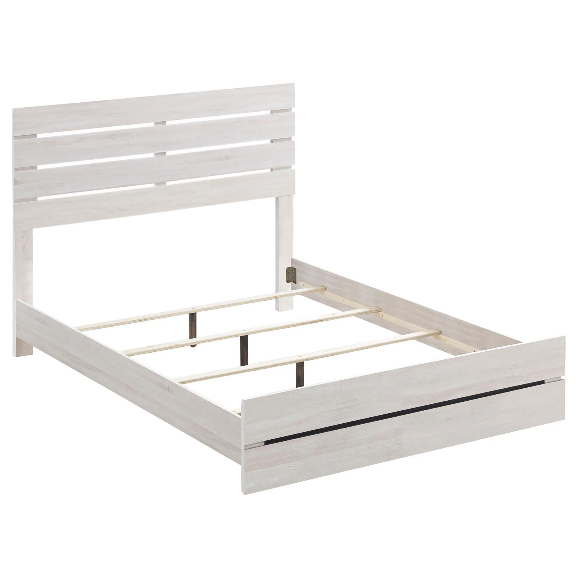 Slatted Headboard Panel Bed - Image 2