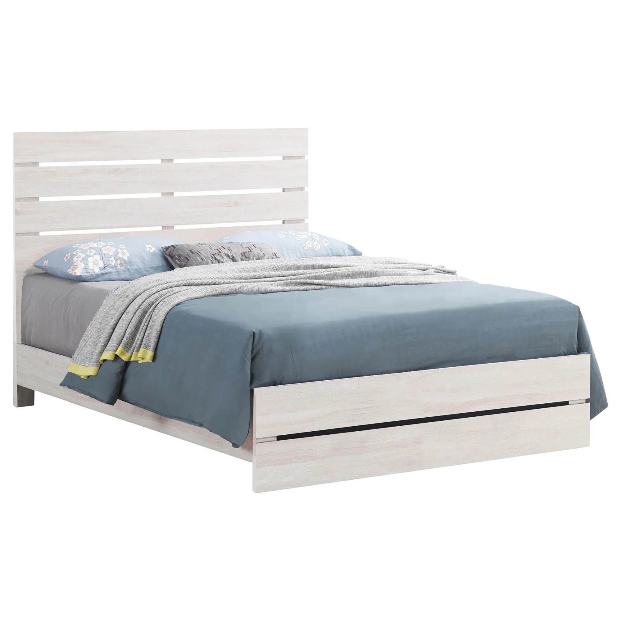 Slatted Headboard Panel Bed - Image 7