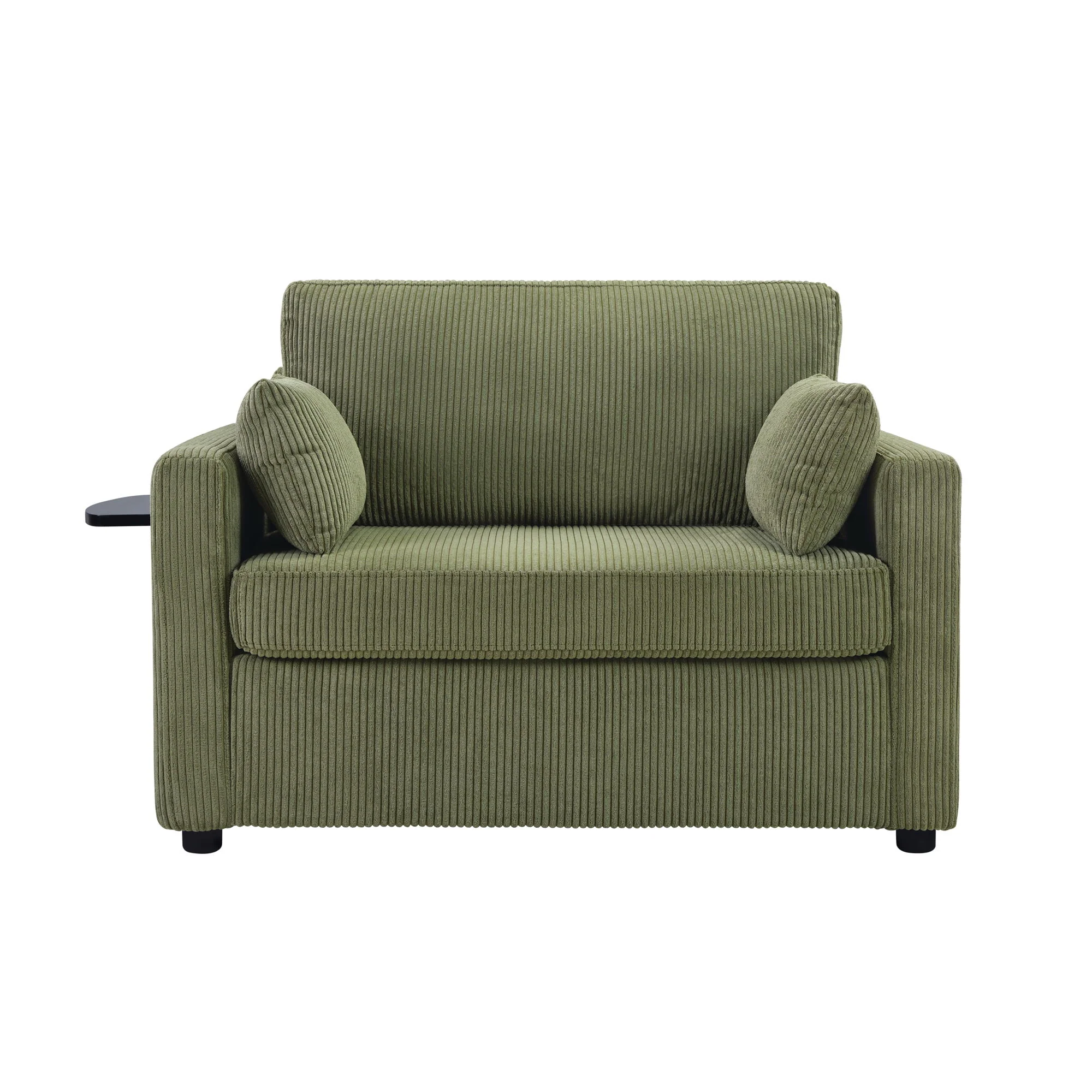 Sleeper Sofa With Foldable Mattress, USB Ports, Side Table & Storage Pocket - Image 4