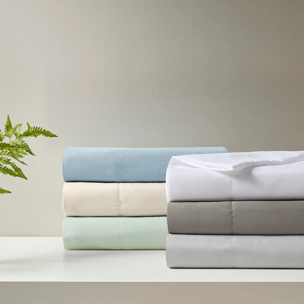 Smart Cool Microfiber Sheet Set - Light Gray - Image 2