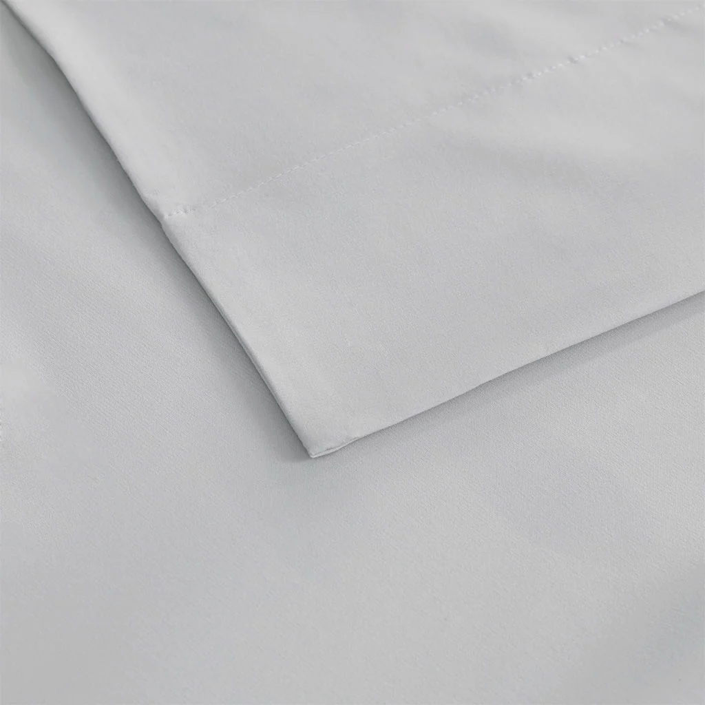 Smart Cool Microfiber Sheet Set - Light Gray - Image 4