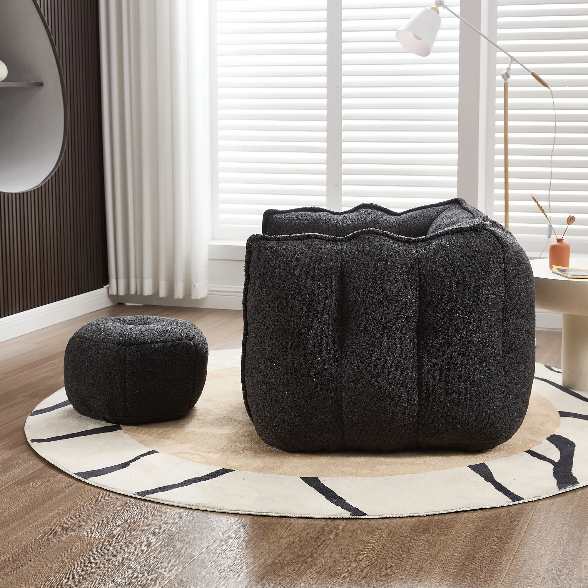 Soft Bean Bag Chair With High Resilient Foam - Image 22