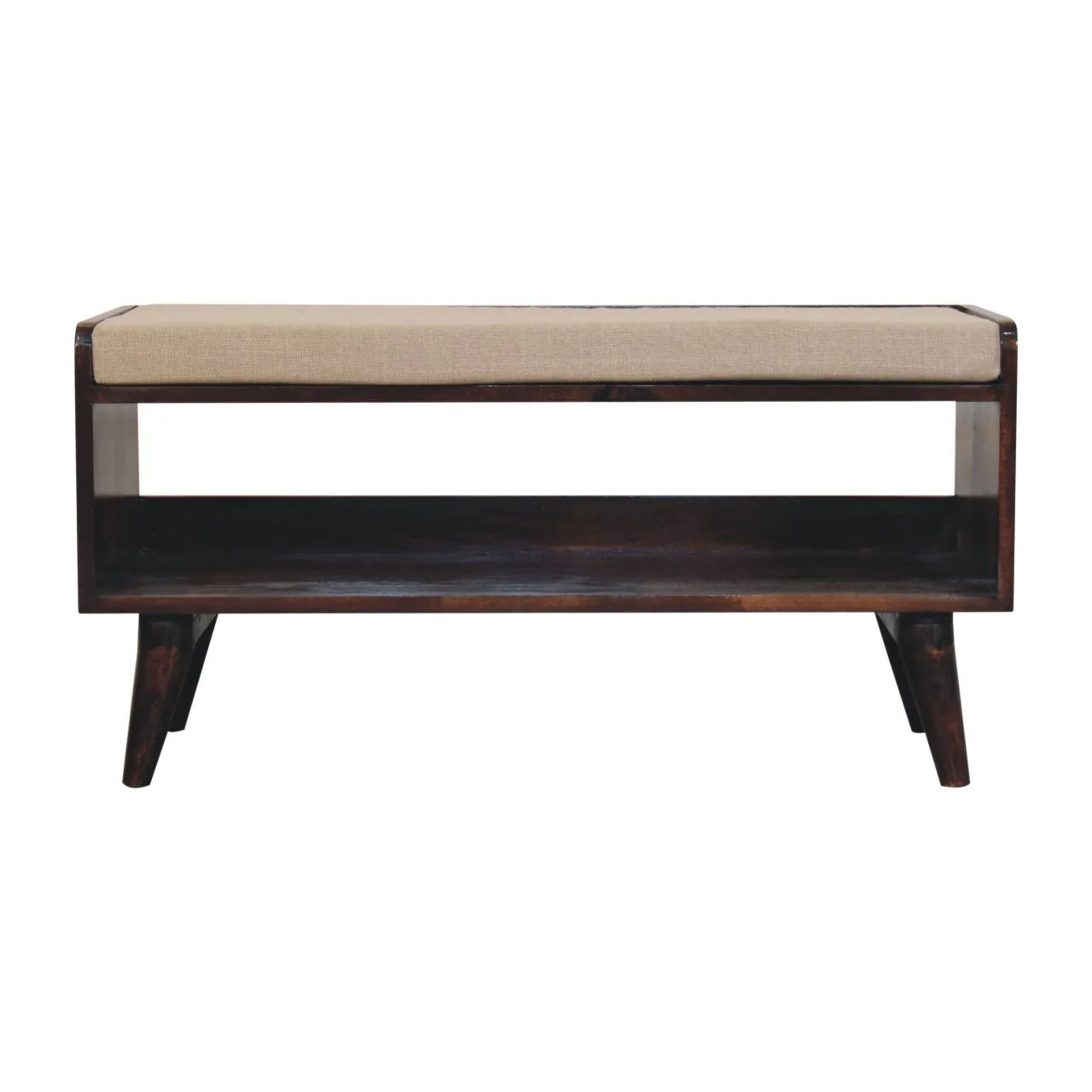 Solid Wood Bench With Upholstered Sea - Image 11