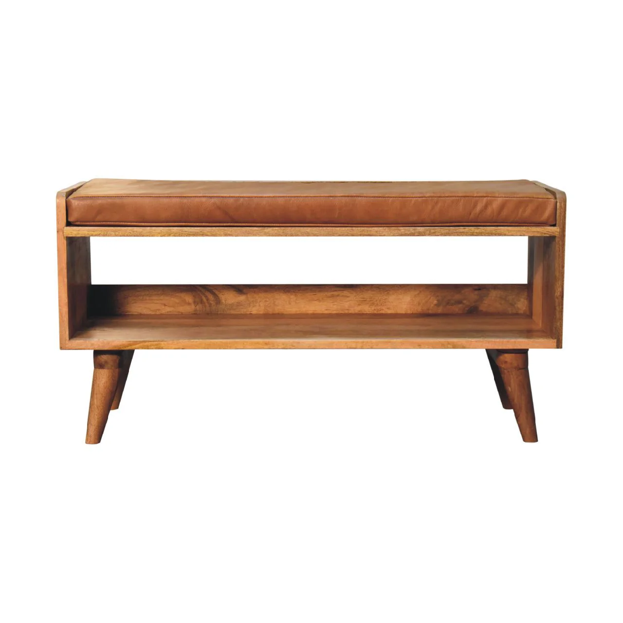 Solid Wood Bench With Upholstered Sea - Image 13