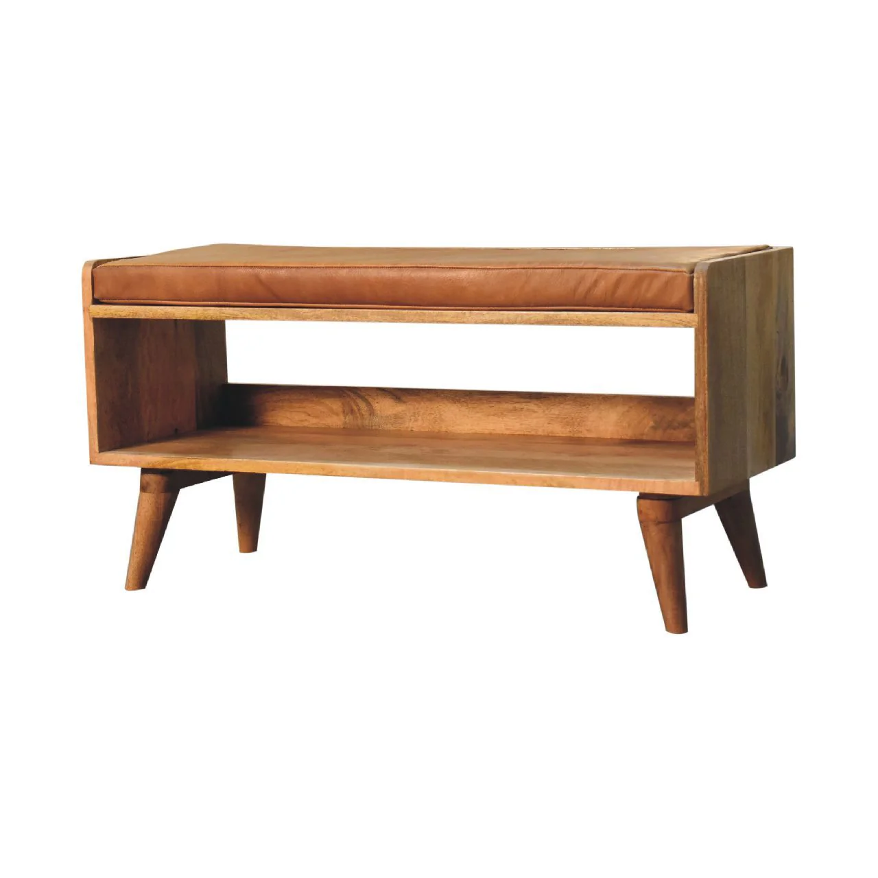Solid Wood Bench With Upholstered Sea - Image 17