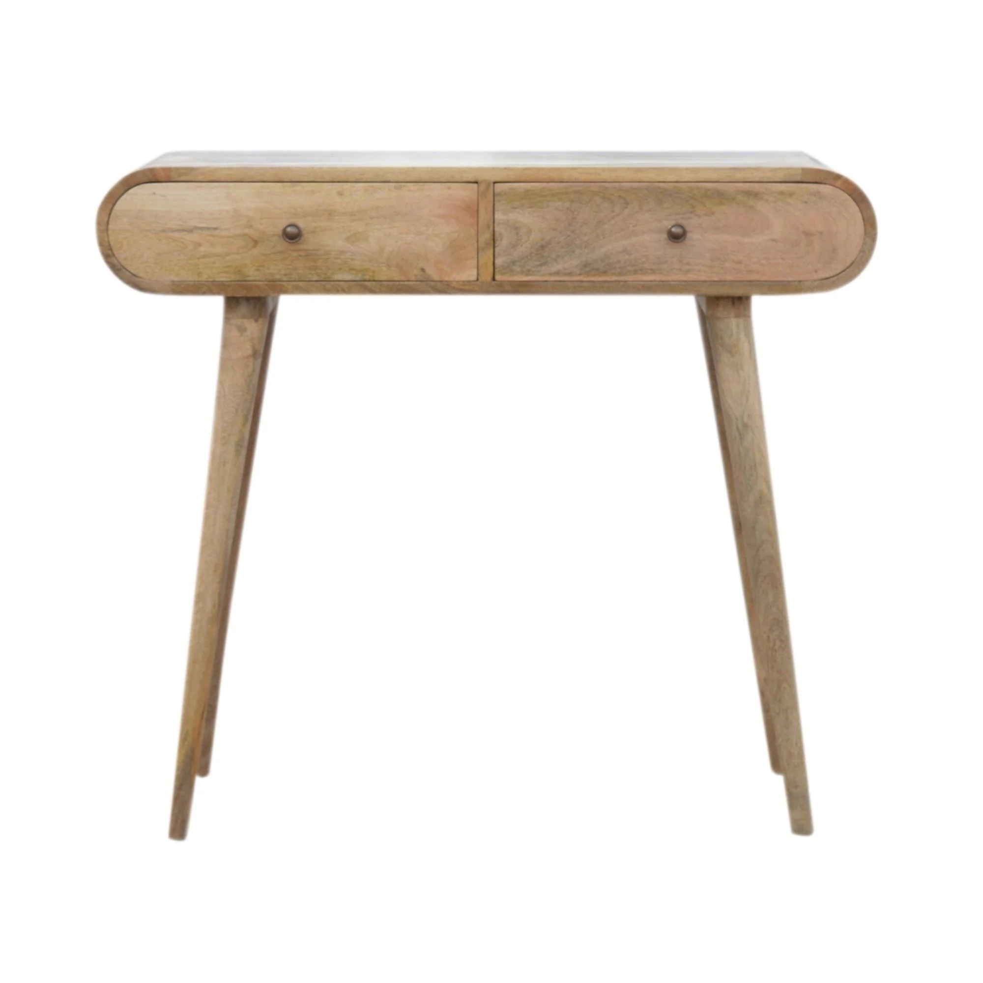 Solid Wood Curved Edge Console Table - Image 2