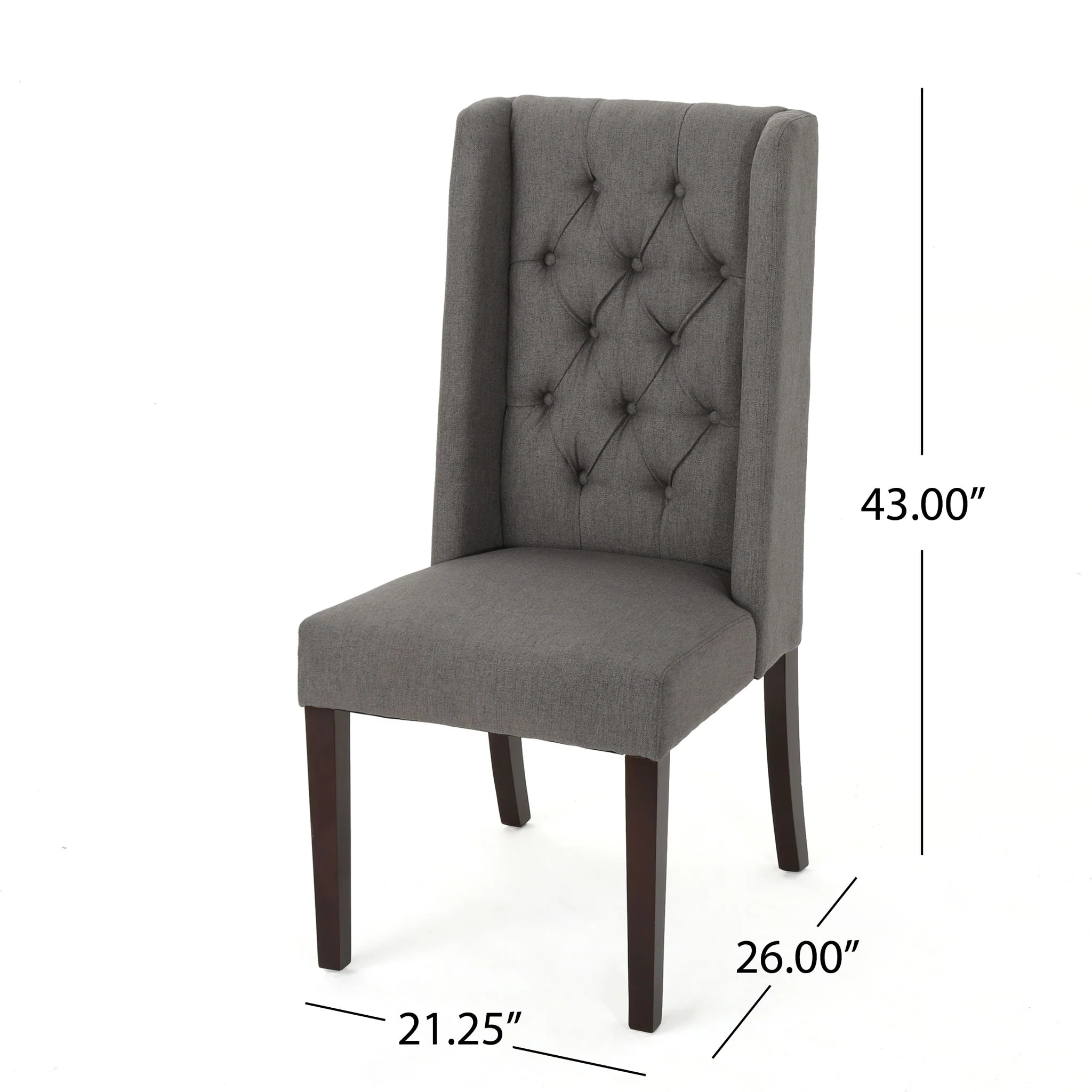 Sophisticated Tufted Dining Chair With High Back Design - Image 24