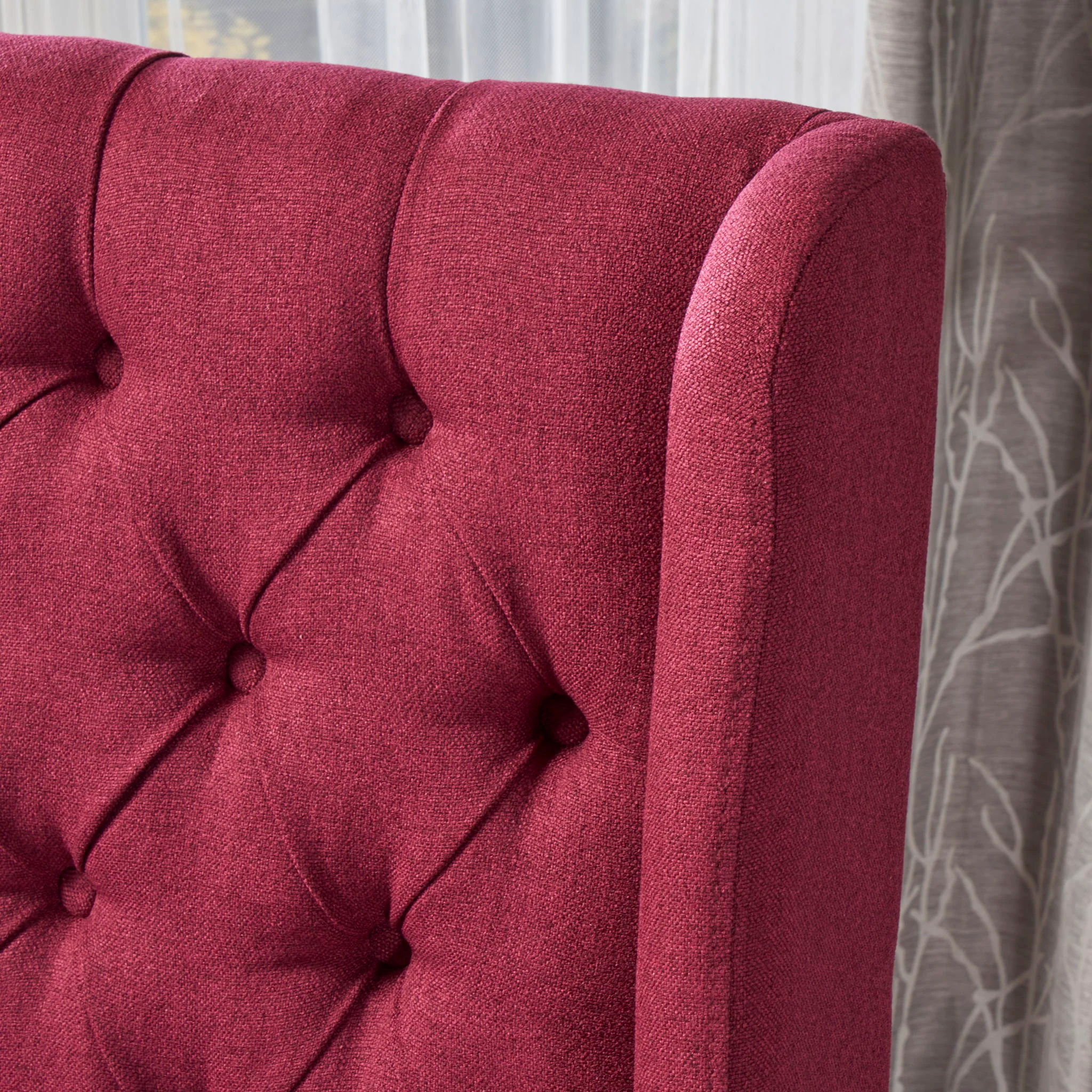 Sophisticated Tufted Dining Chair With High Back Design - Image 26