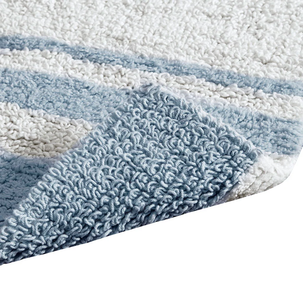 Spa - 27" x 45"Reversible Bath Rug - Blue - Image 3