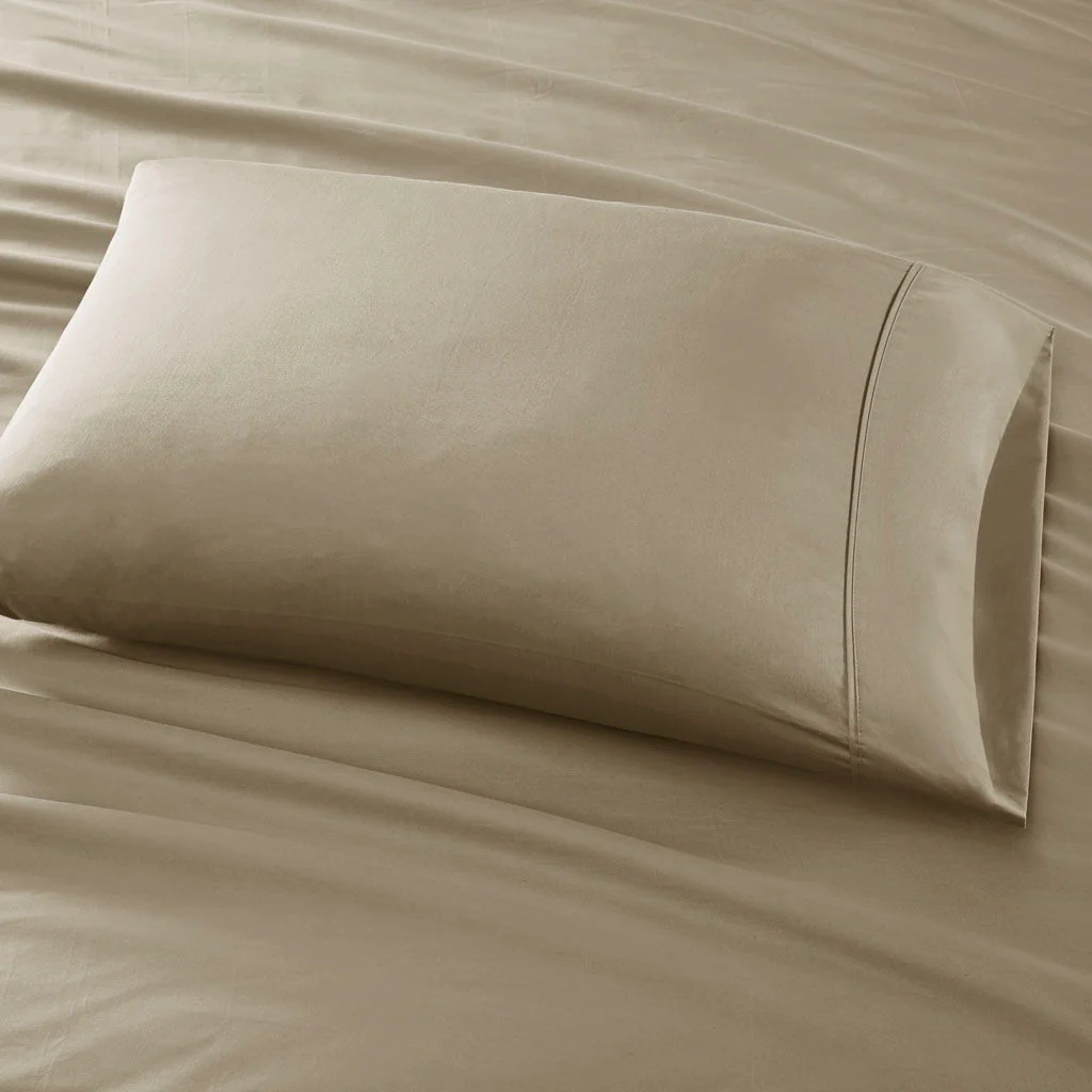 Split King 800 Thread Count Sheet Set - Khaki - Image 2