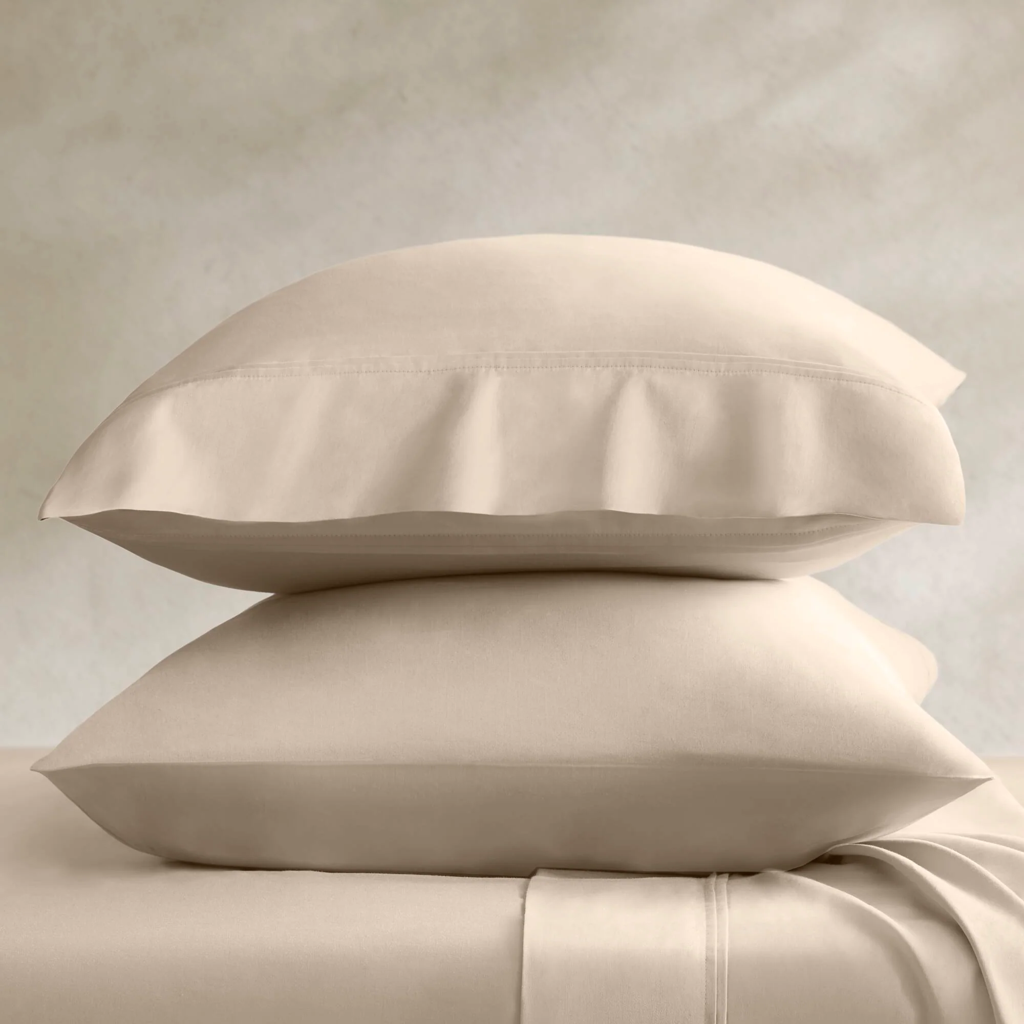 Split King Sateen Sheet Set - Linen - Image 4