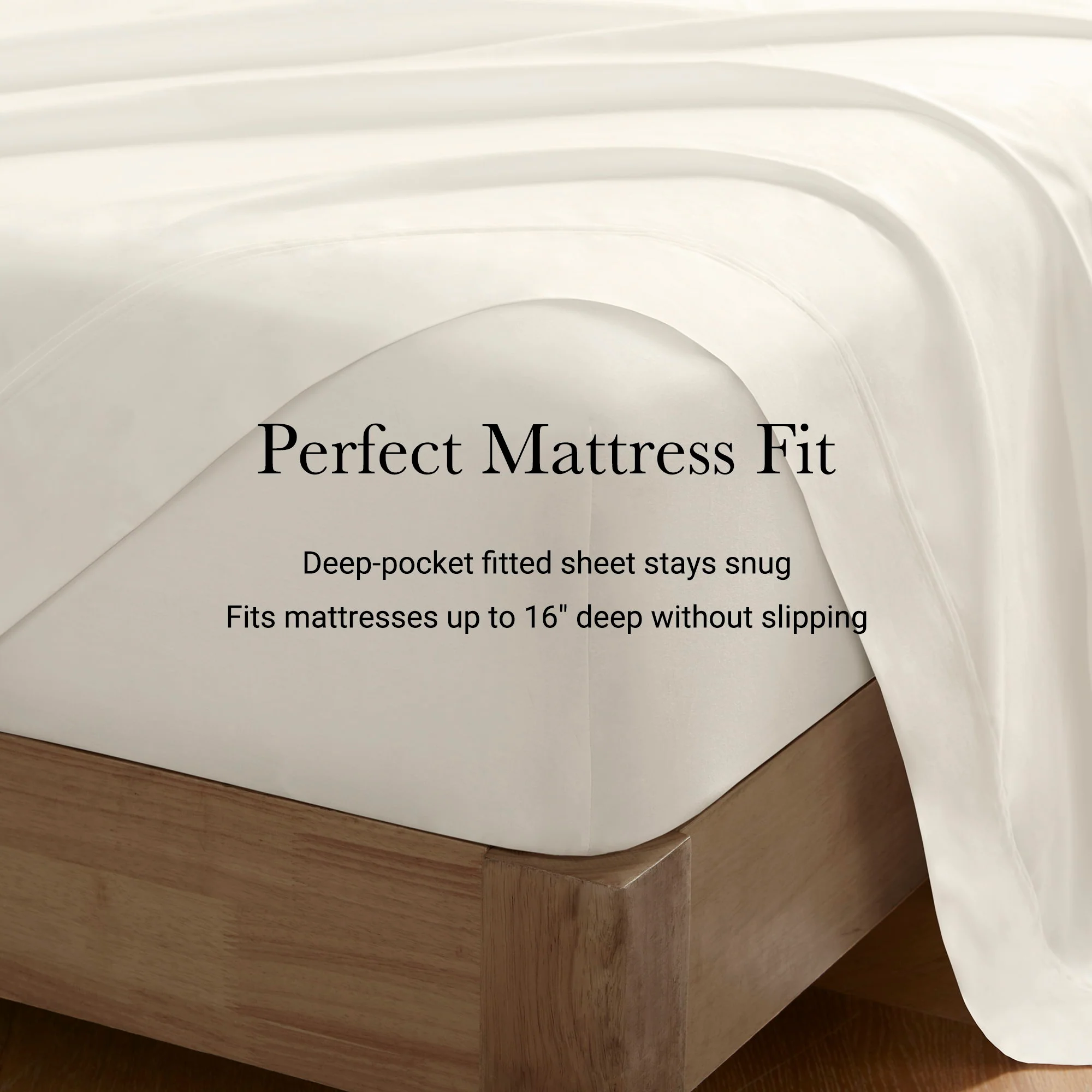 Split King Sateen Sheet Set - Off-White - Image 2