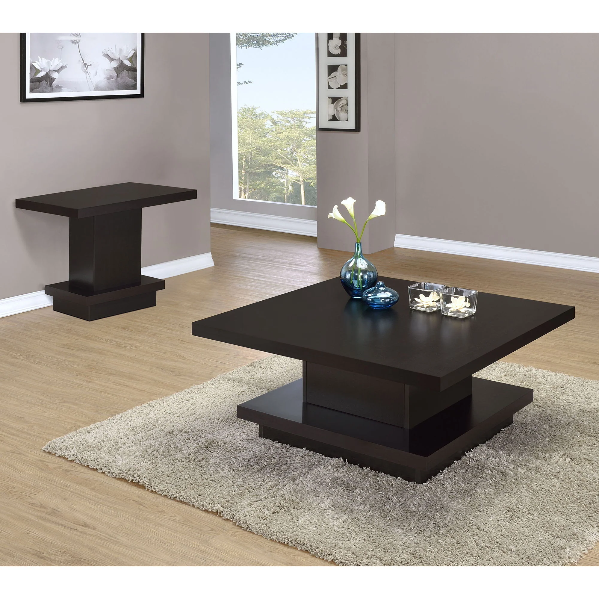 Square Coffee And End Table Set - Image 3
