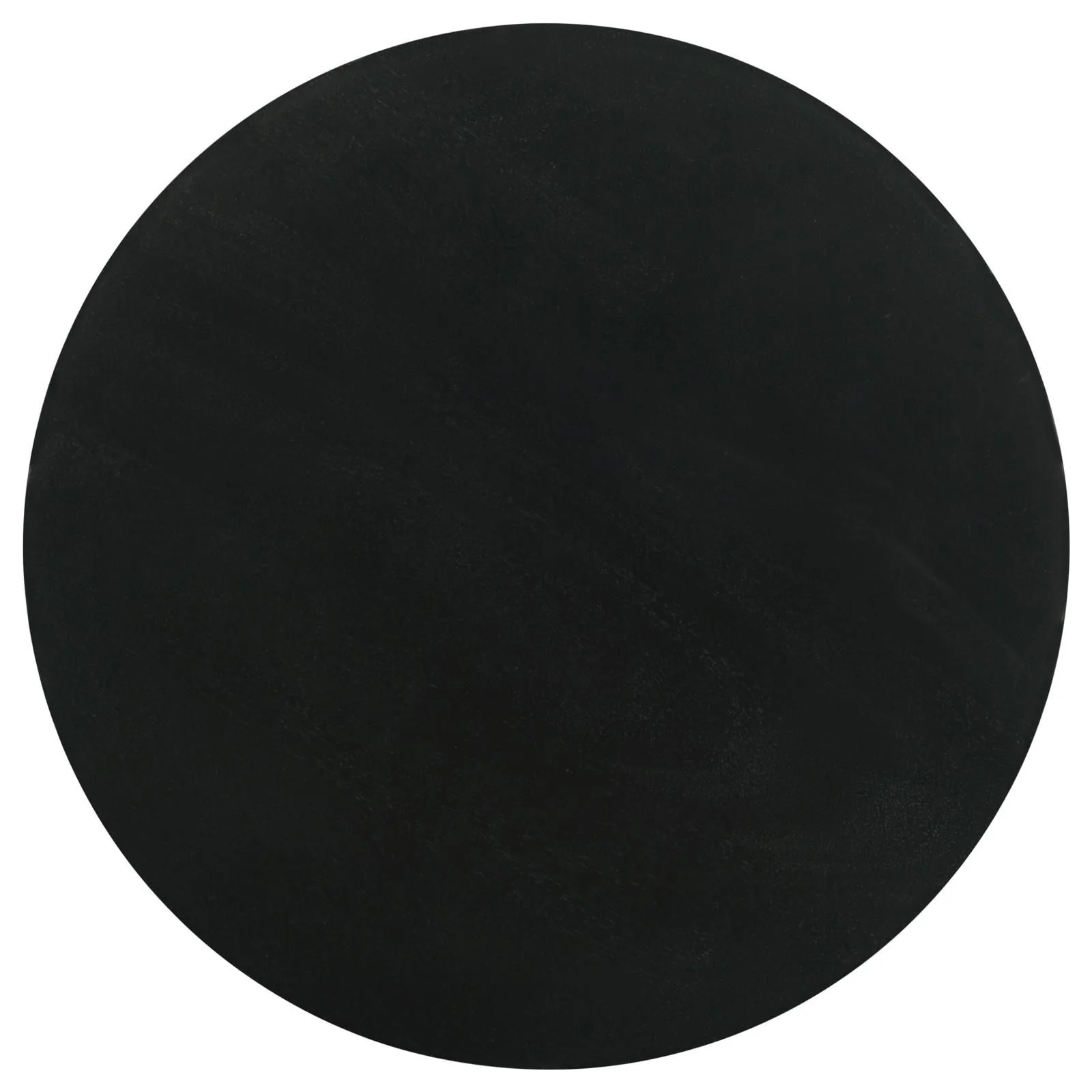 Stain Pedestal Accent Table Elegant Design With Round Top - Black - Image 4