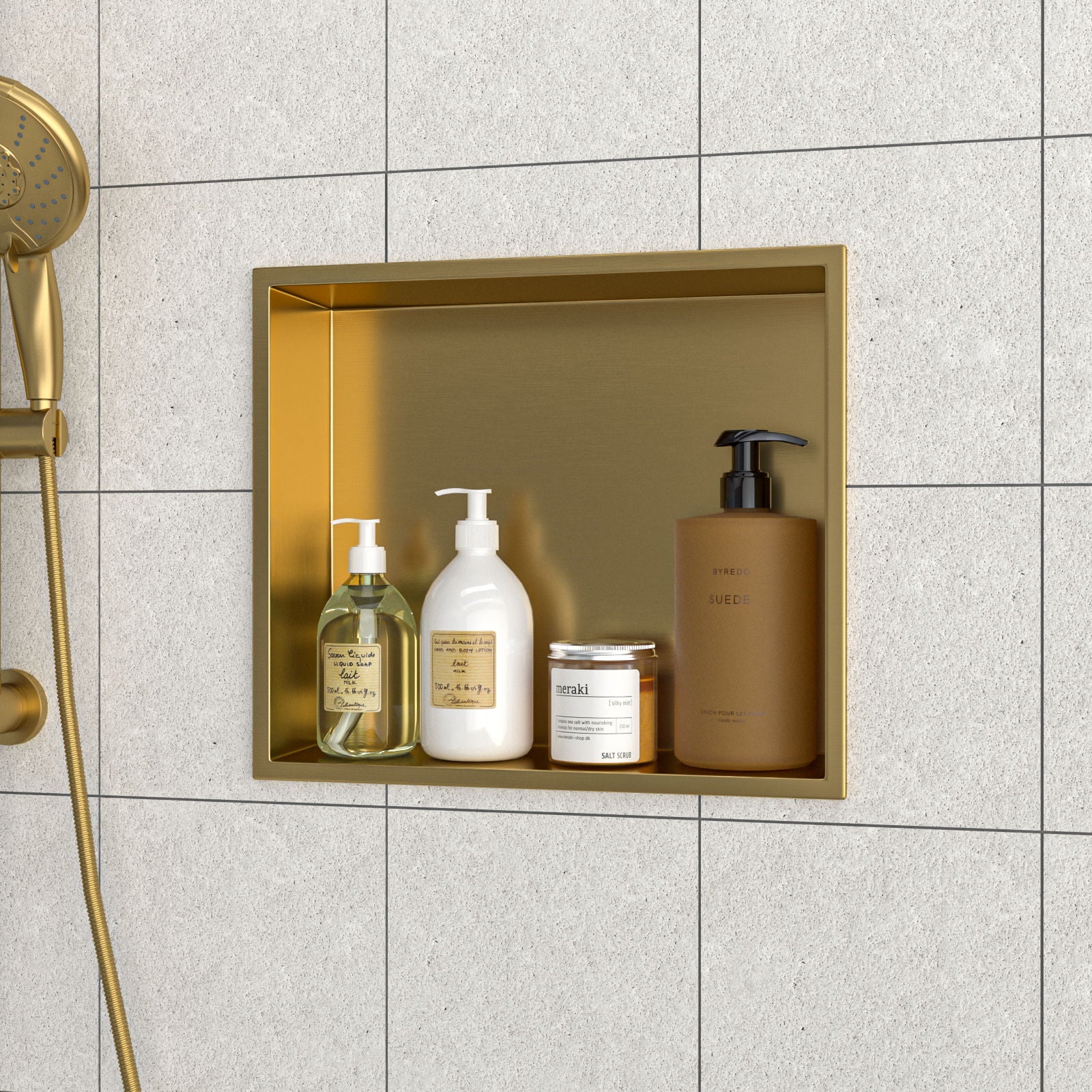 Stainless Steel Shower Niche With Seamless Design For Bathroom Storage - Image 33