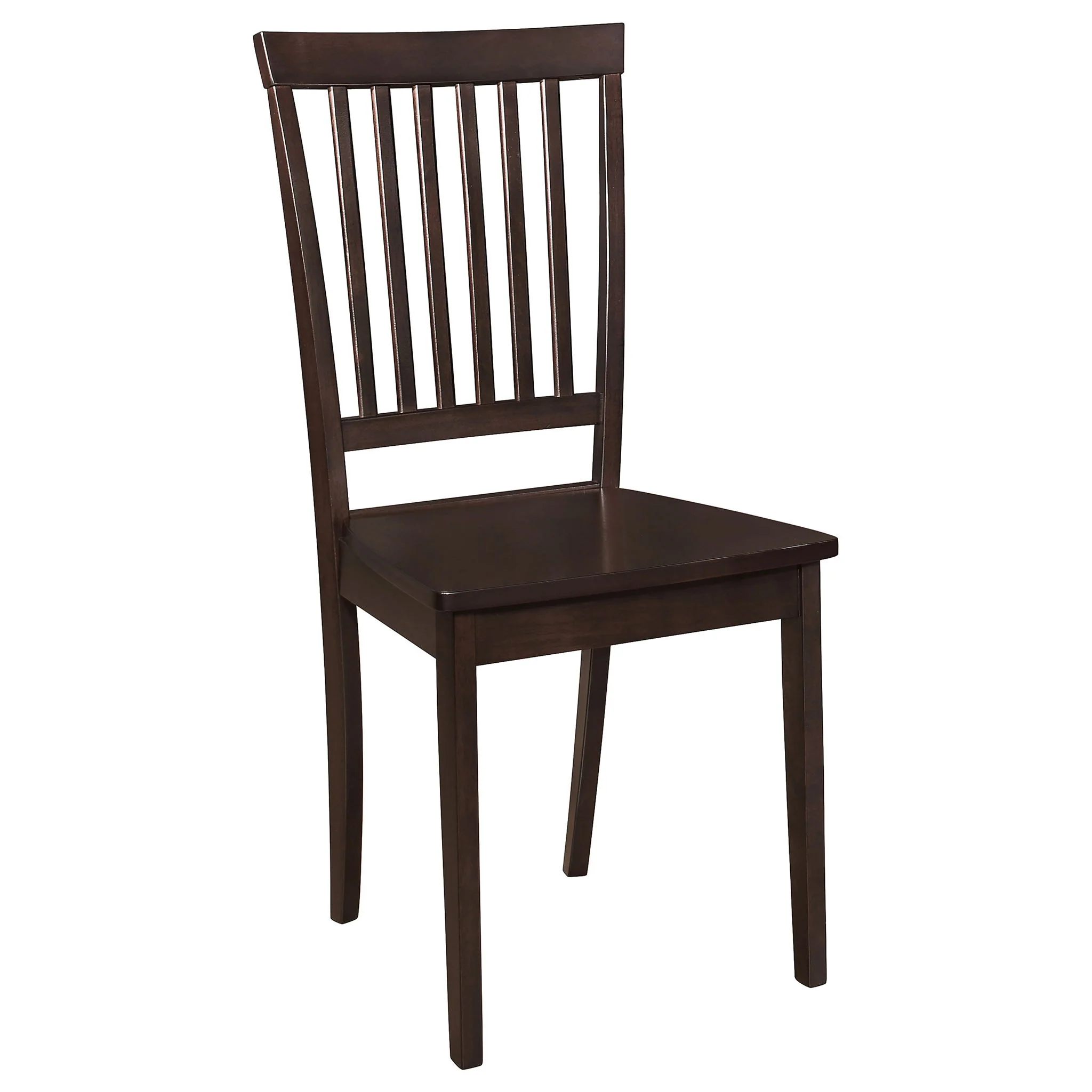 Stan - 5 Piece Dining Set With Rectangular Table And Slat Back Chairs - Cappuccino - Image 2