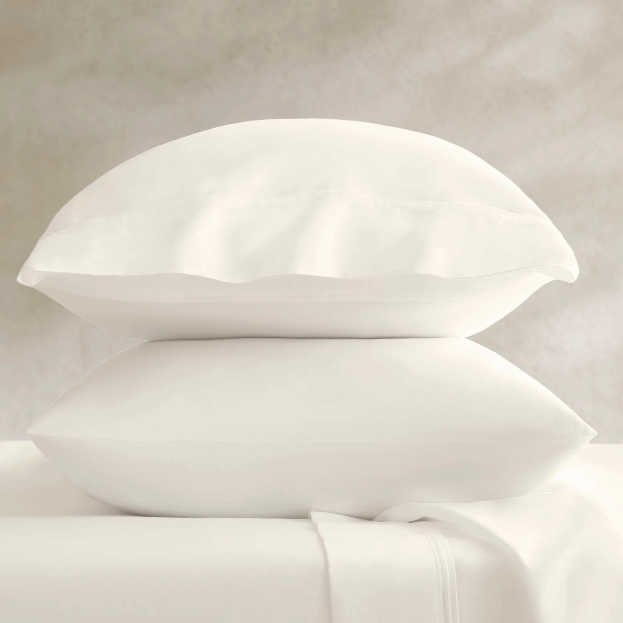 Standard Sateen Pillowcase Set - Off-White - Image 2